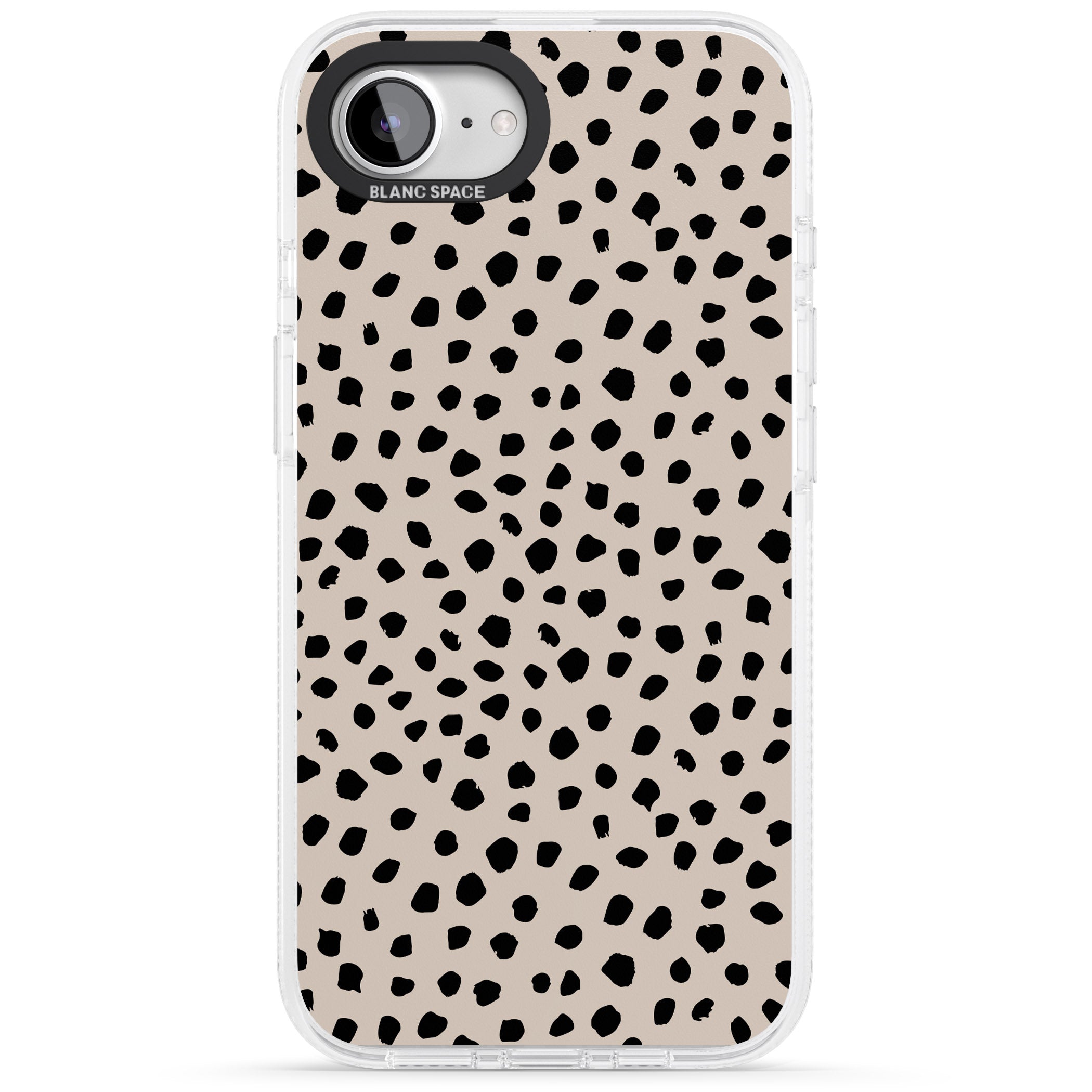 Almond Latte iPhone 16e Clear Case Impact Air - Blanc Space