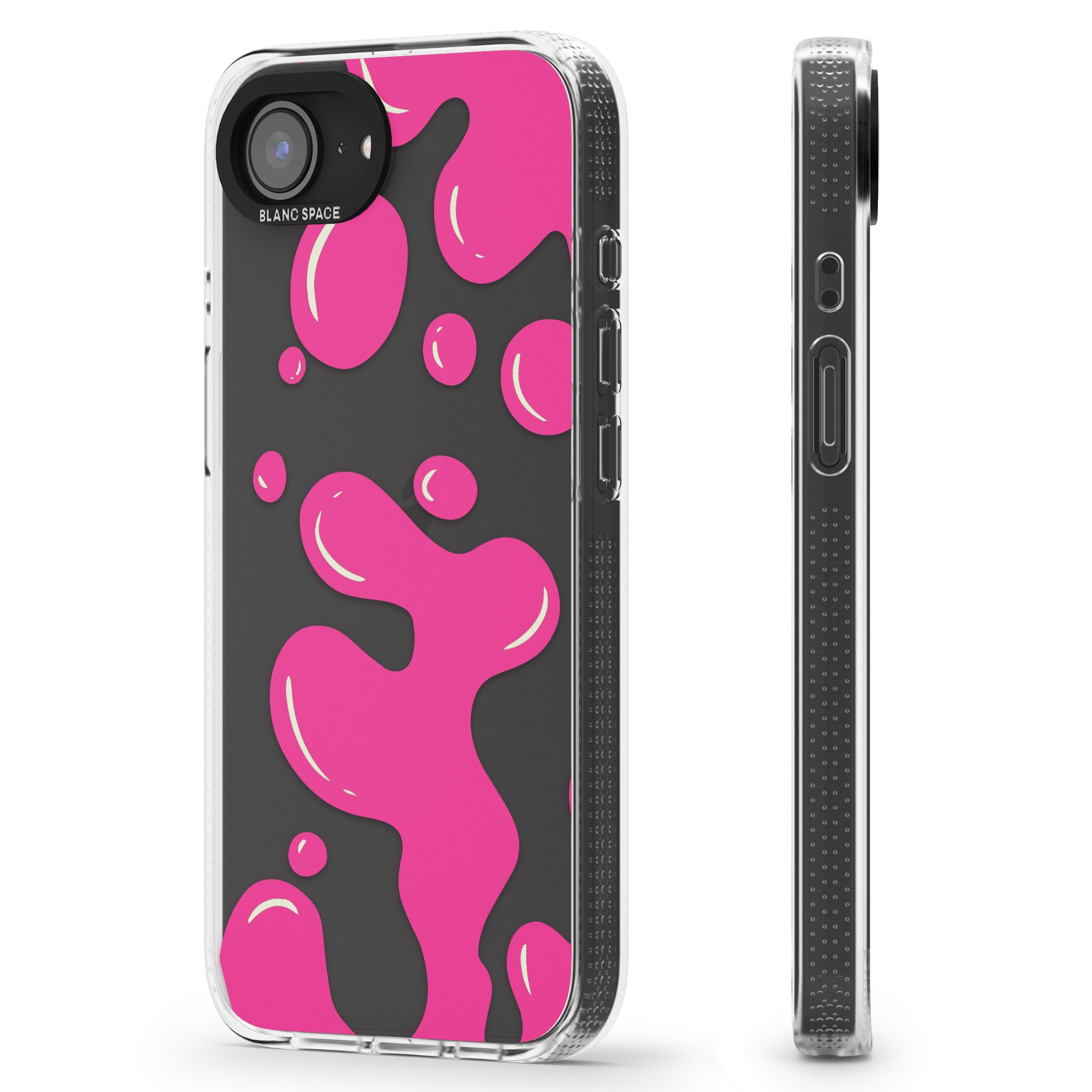 Pink Lava Lamp iPhone 16e Clear Case Impact Air - Blanc Space