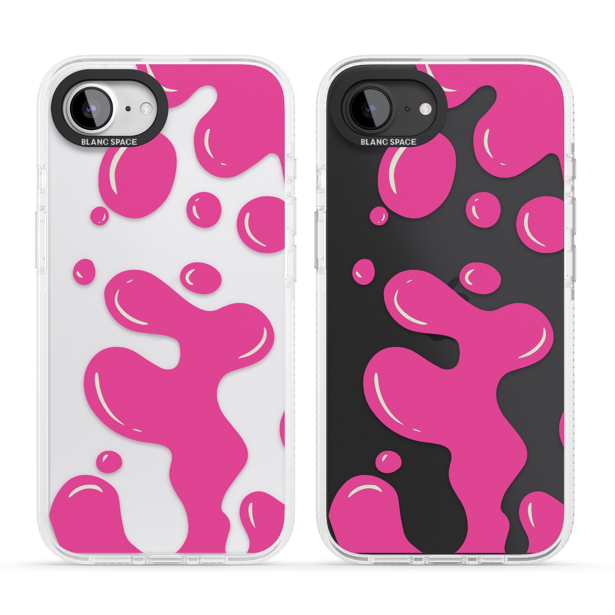 Pink Lava Lamp iPhone 16e Clear Case Impact Air - Blanc Space