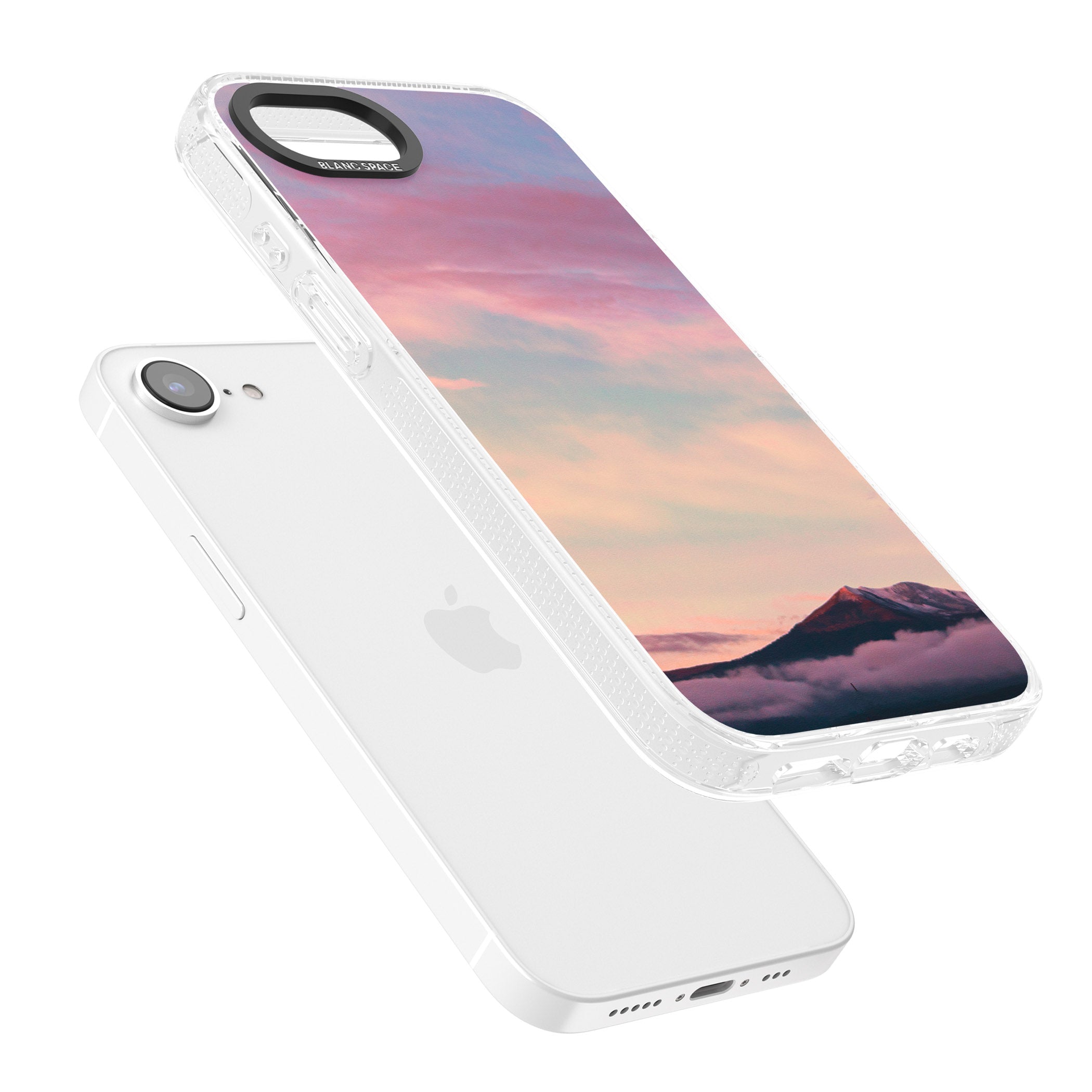 Cloudy Sunset Photograph iPhone 16e Clear Case Impact Air - Blanc Space