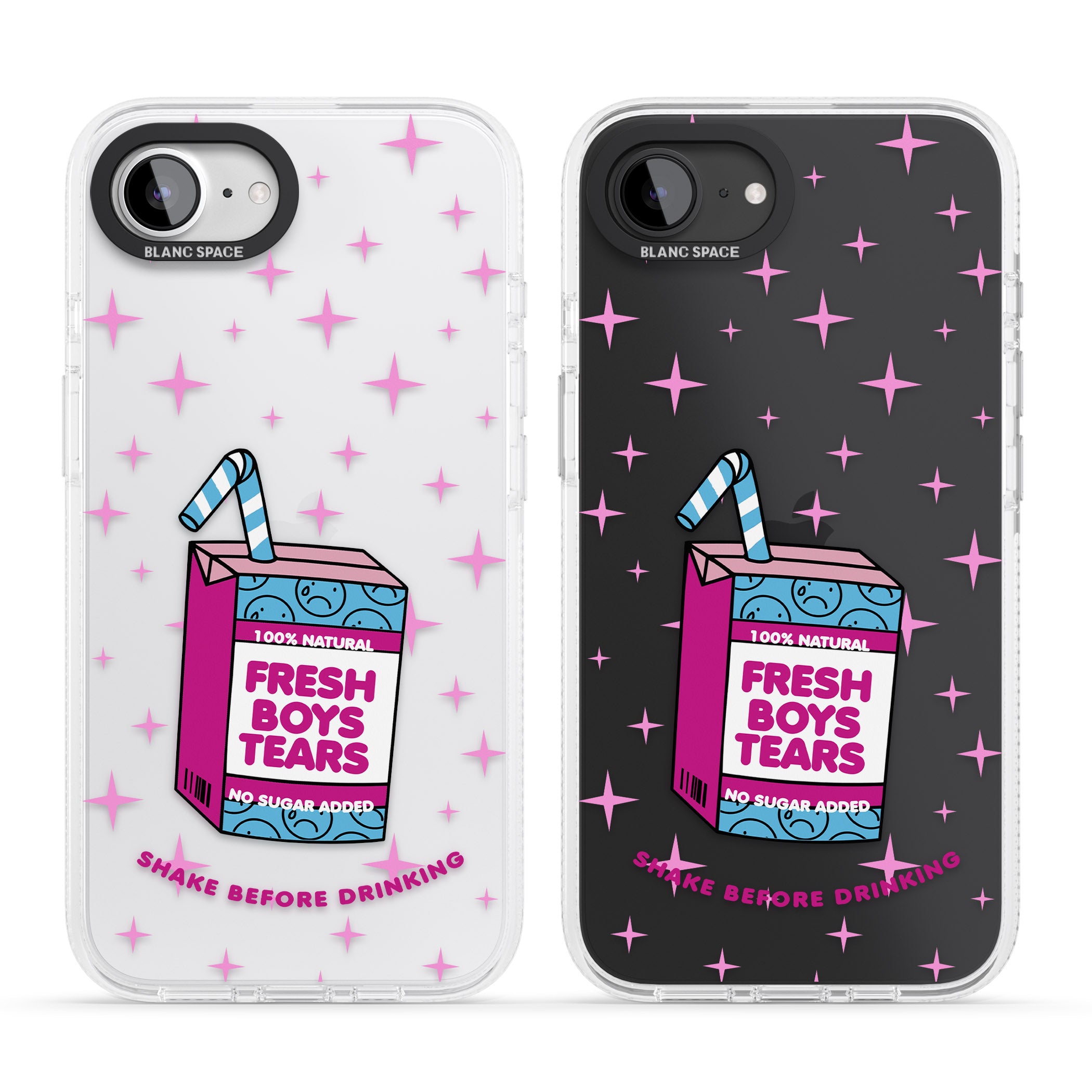 Boy Tears iPhone 16e Clear Case Impact Air - Blanc Space