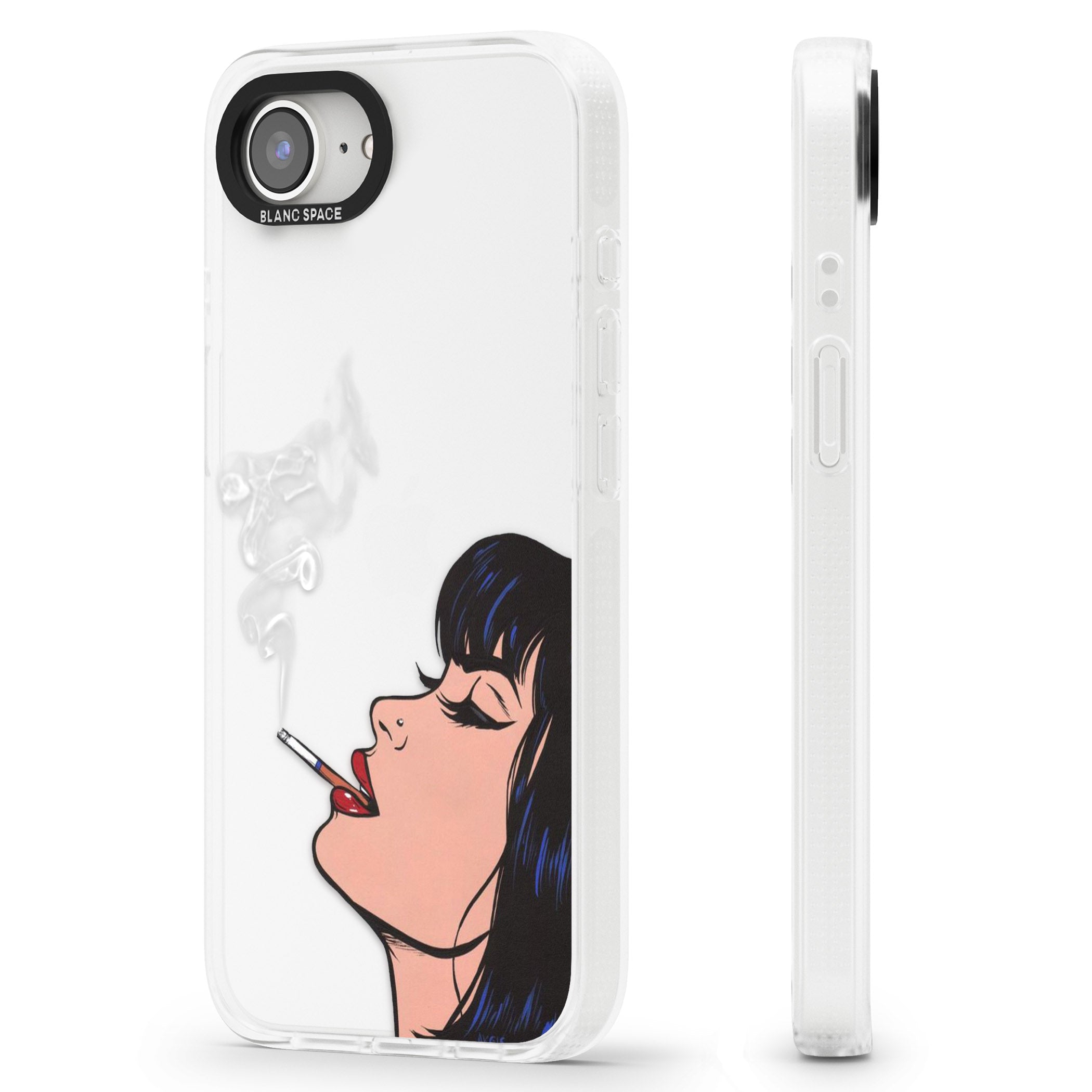 Stress Relief - Pop Art iPhone 16e Clear Case Impact Air - Blanc Space