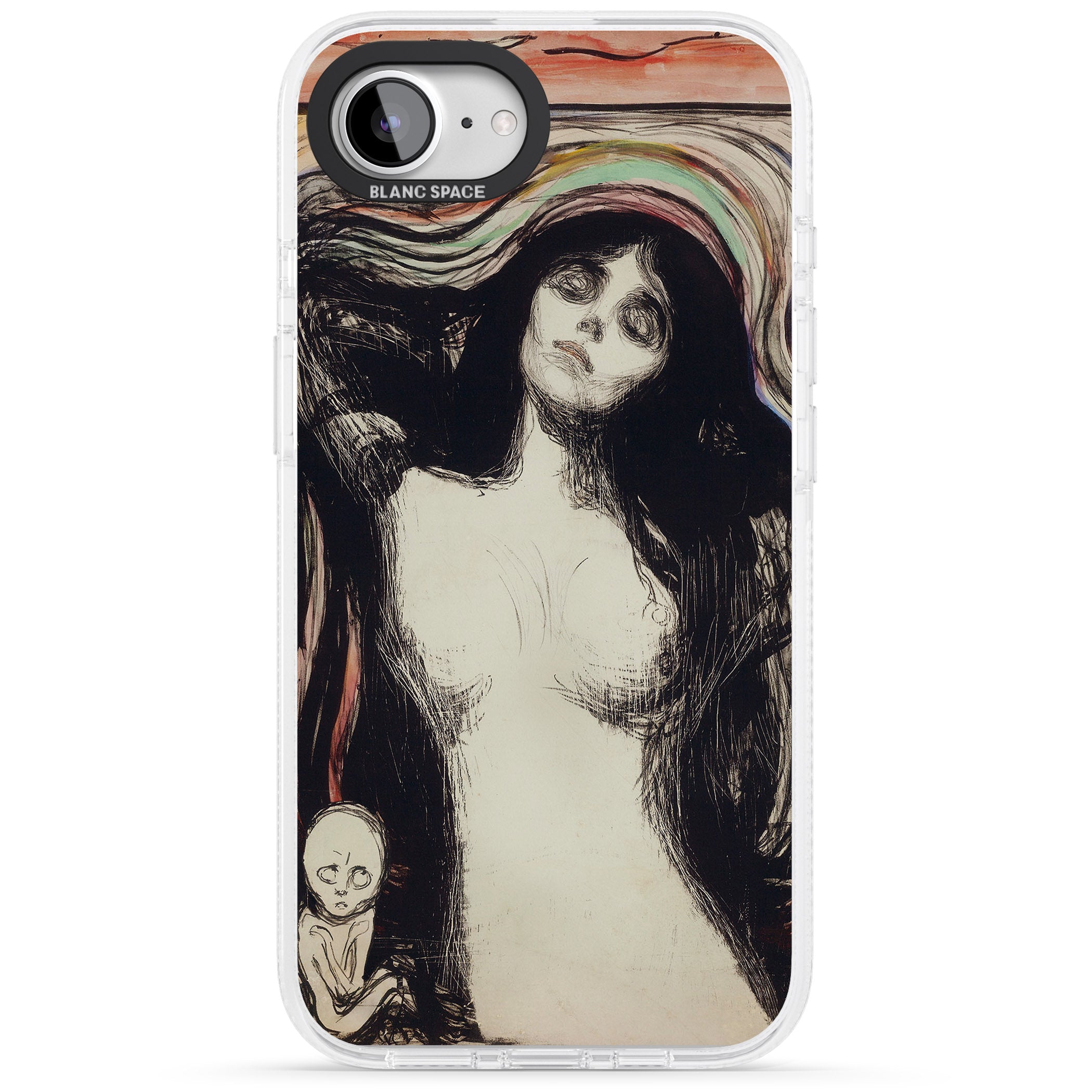 Madonna iPhone 16e Clear Case Impact Air - Blanc Space