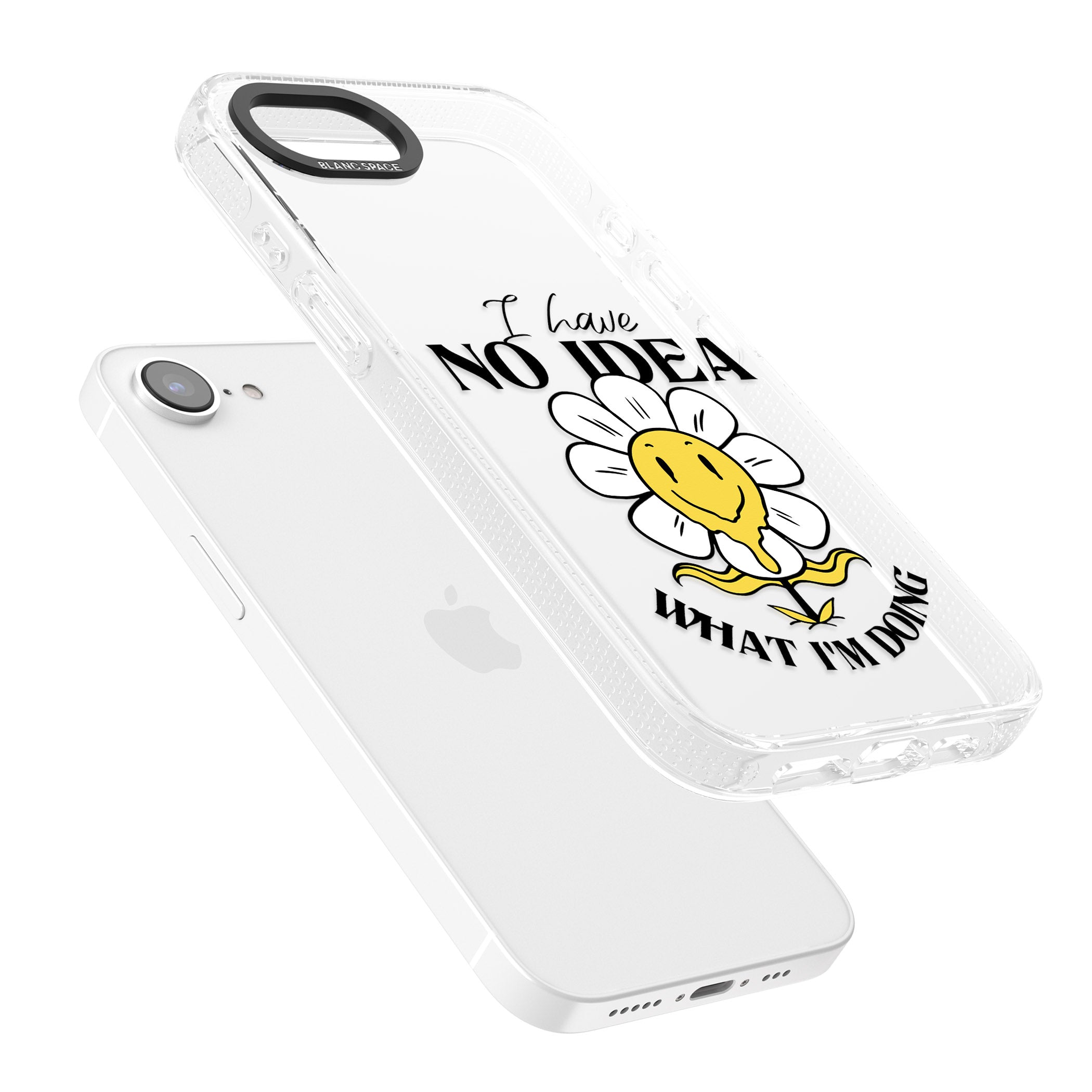 No Idea iPhone 16e Clear Case Impact Air - Blanc Space