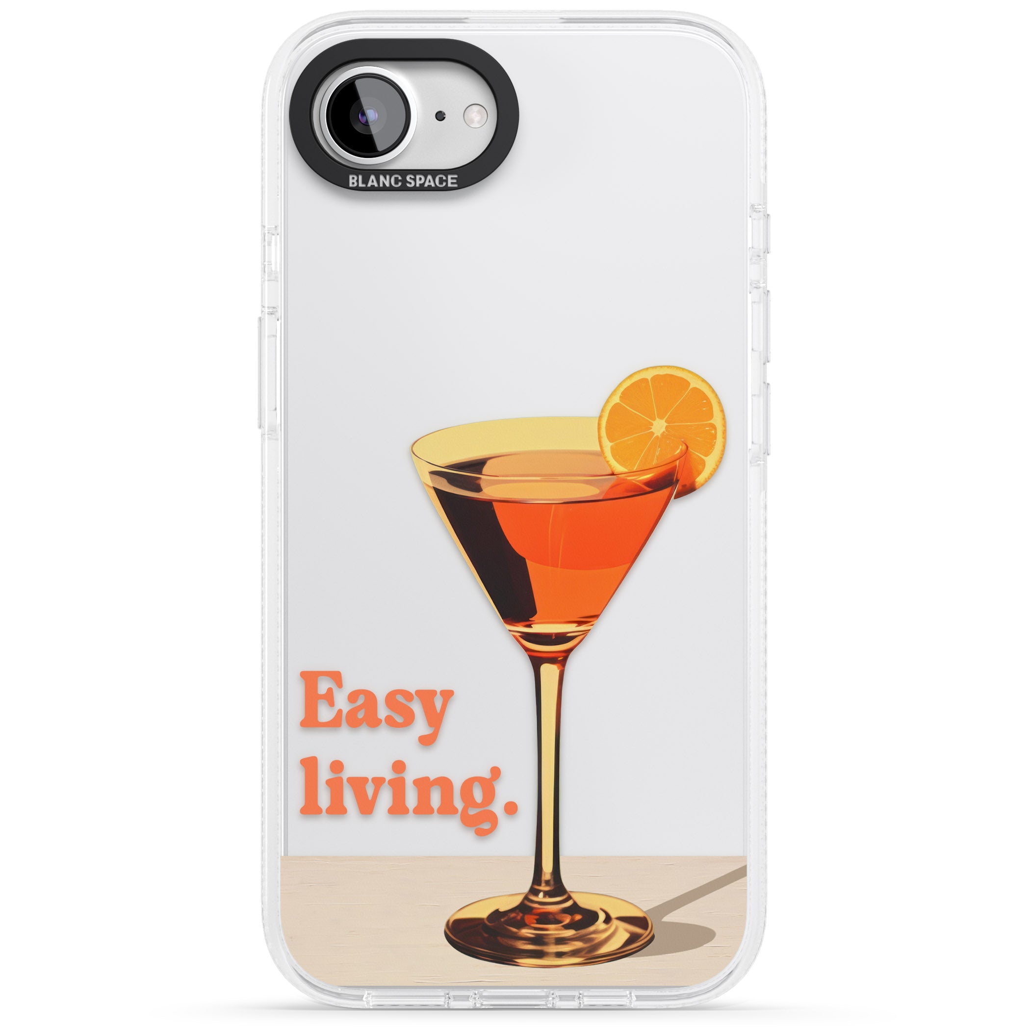 Easy Living iPhone 16e Clear Case Impact Air - Blanc Space