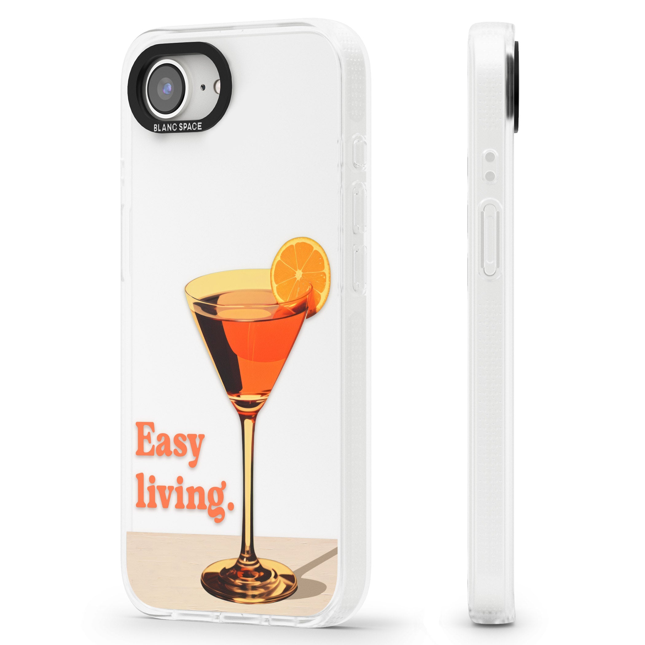 Easy Living iPhone 16e Clear Case Impact Air - Blanc Space