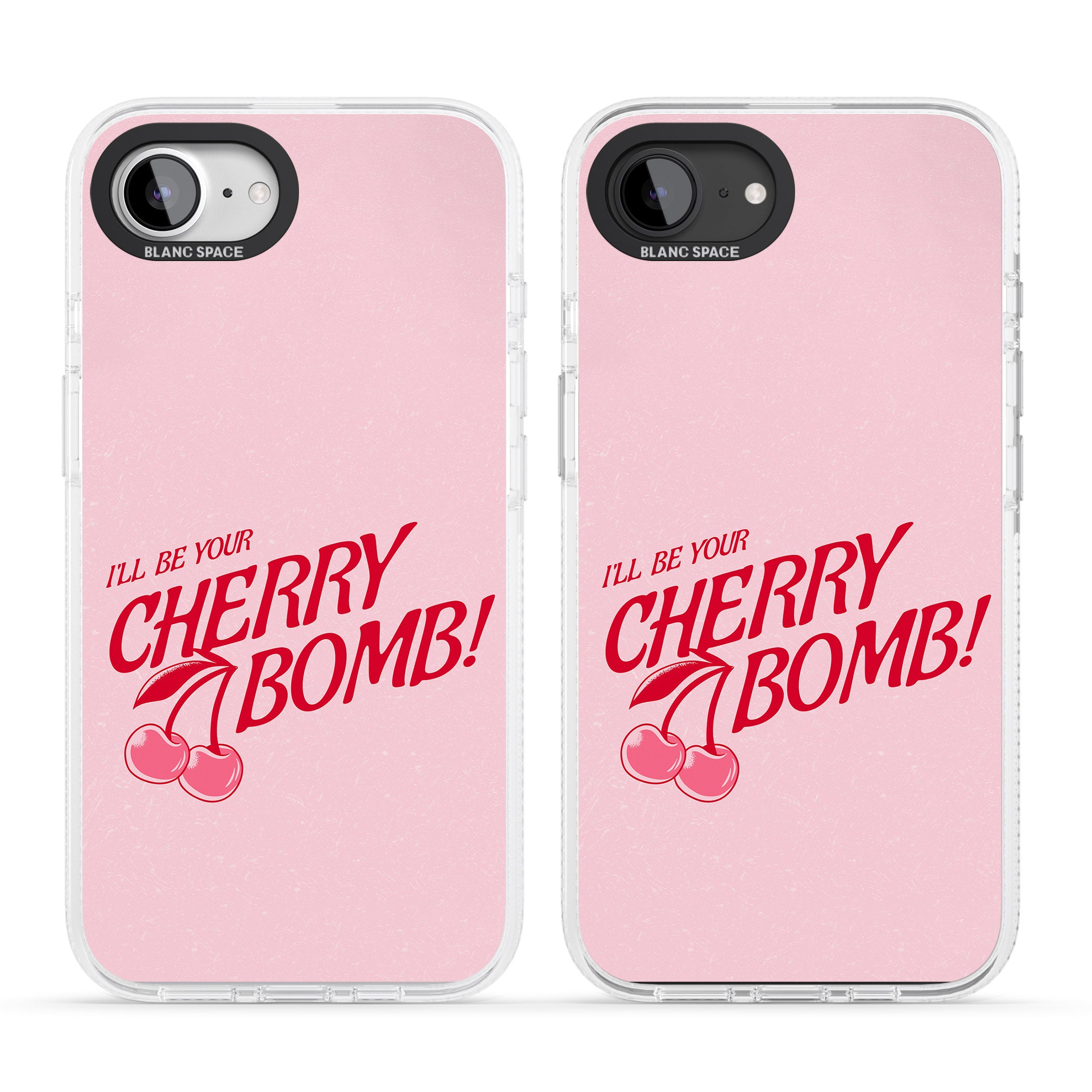 Your Cherry Bomb iPhone 16e Clear Case Impact Air - Blanc Space