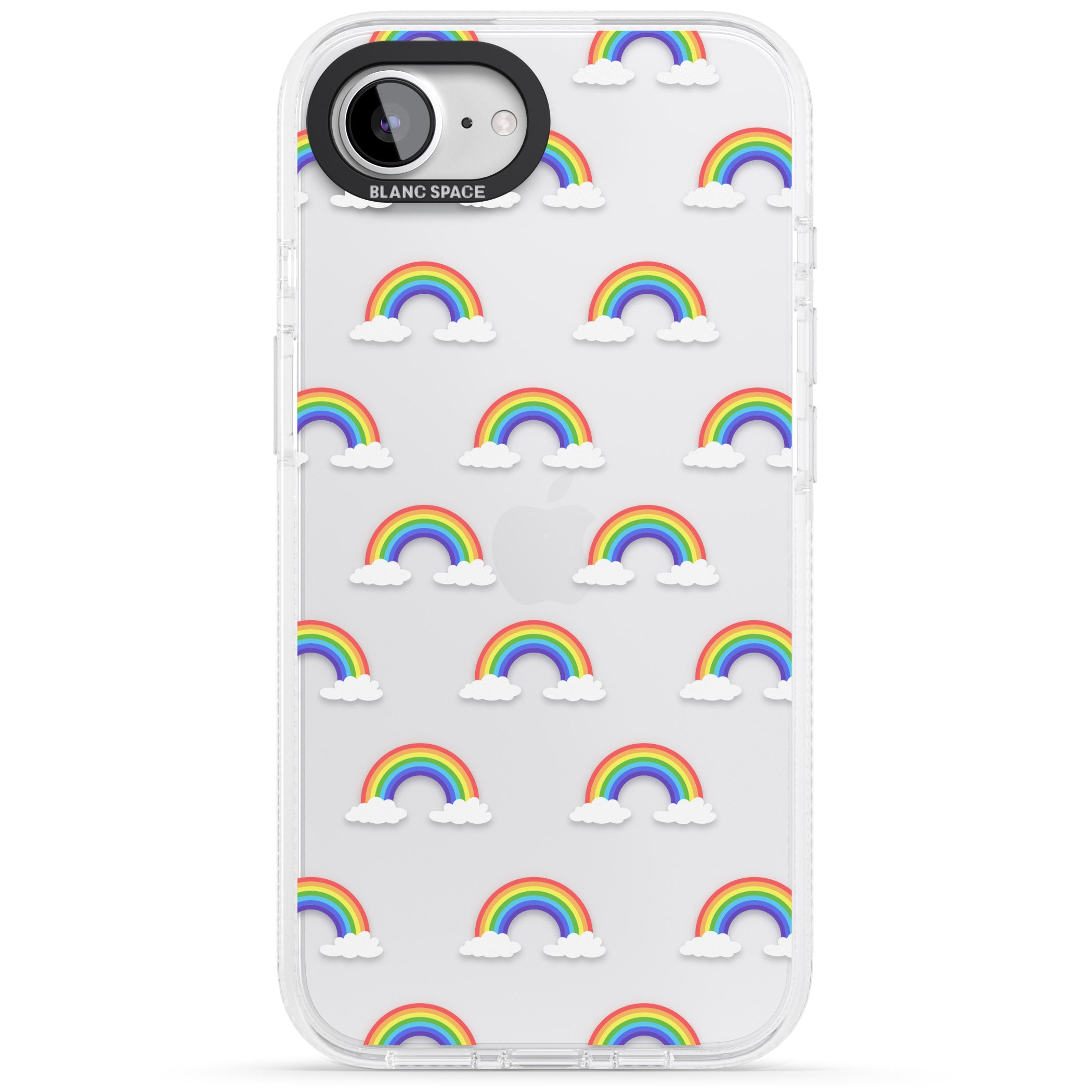 Rainbow of possibilities iPhone 16e Clear Case Impact Air - Blanc Space