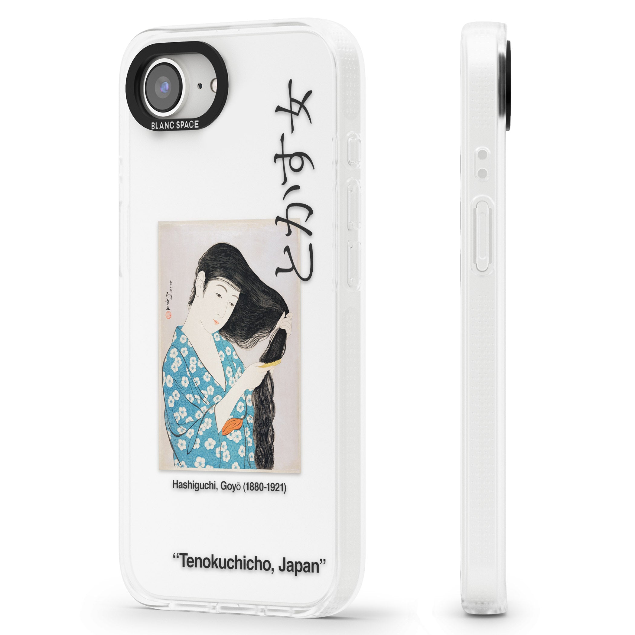 Goyo Hashiguchi iPhone 16e Clear Case Impact Air - Blanc Space