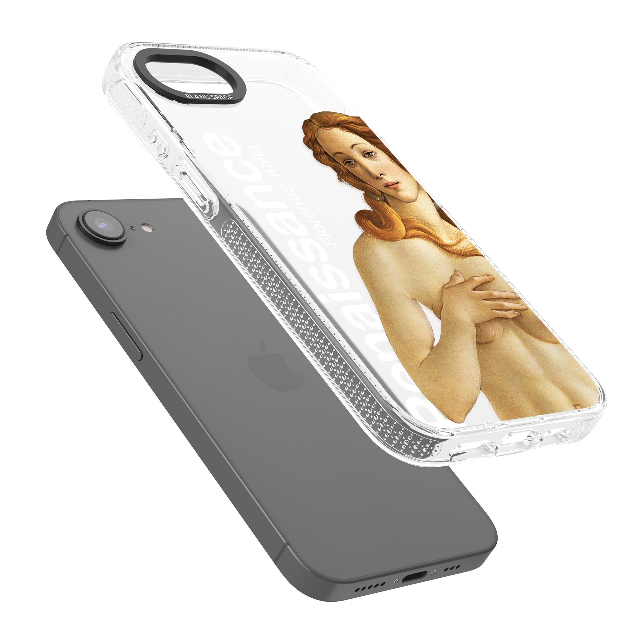 Florence Renaissance iPhone 16e Clear Case Impact Air - Blanc Space