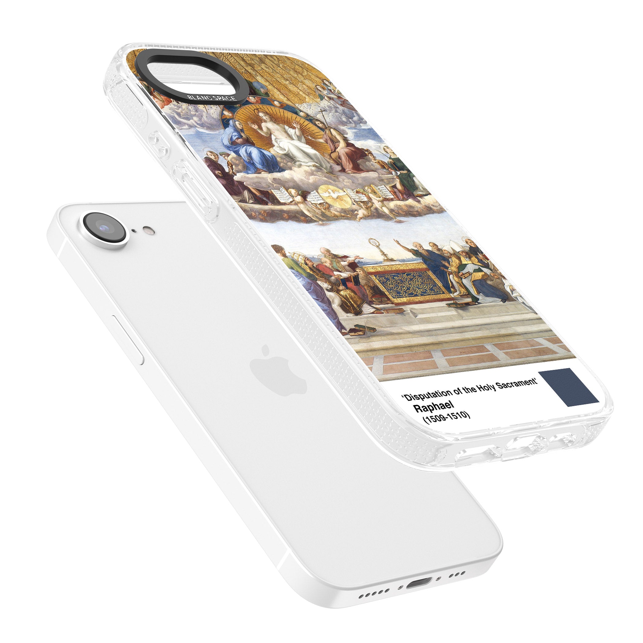 Disputation of the Holy Sacrament iPhone 16e Clear Case Impact Air - Blanc Space