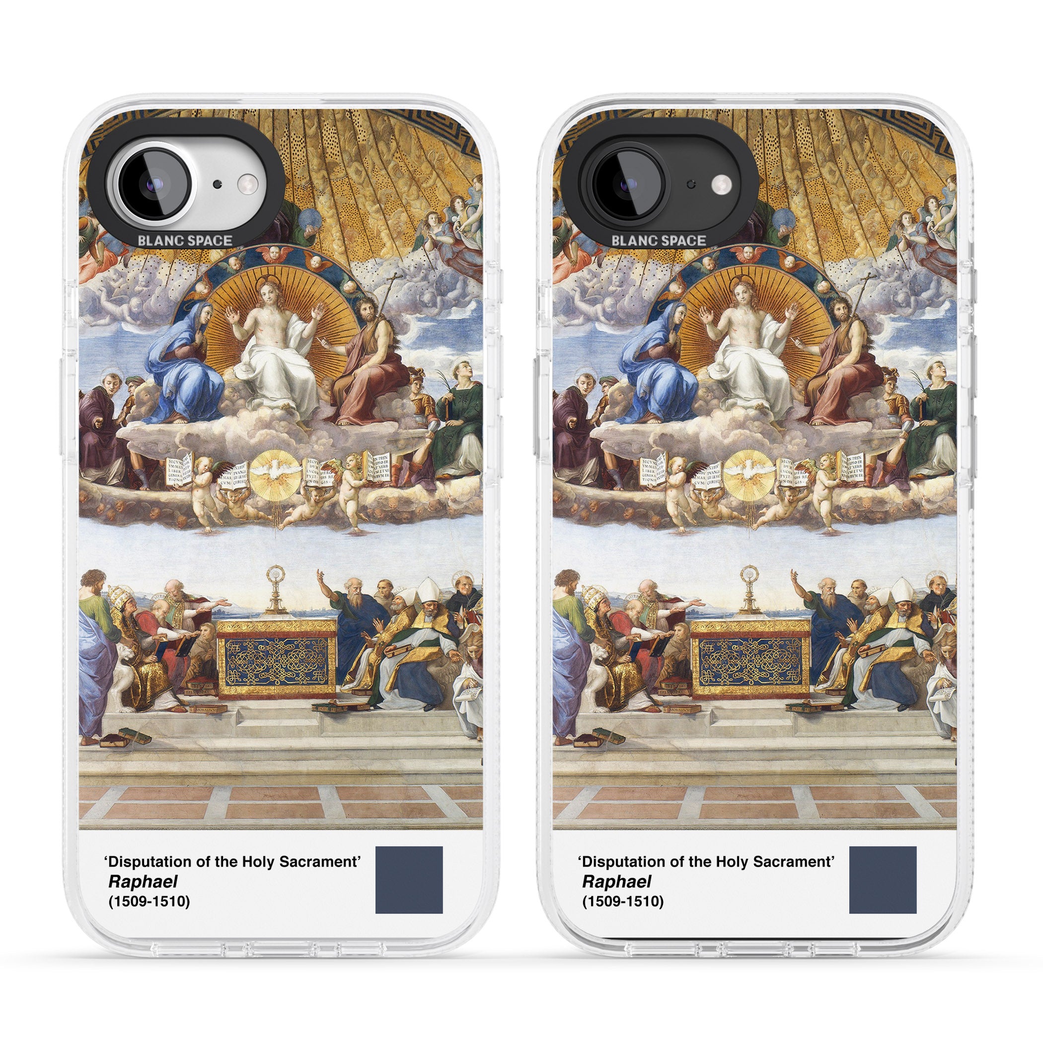 Disputation of the Holy Sacrament iPhone 16e Clear Case Impact Air - Blanc Space