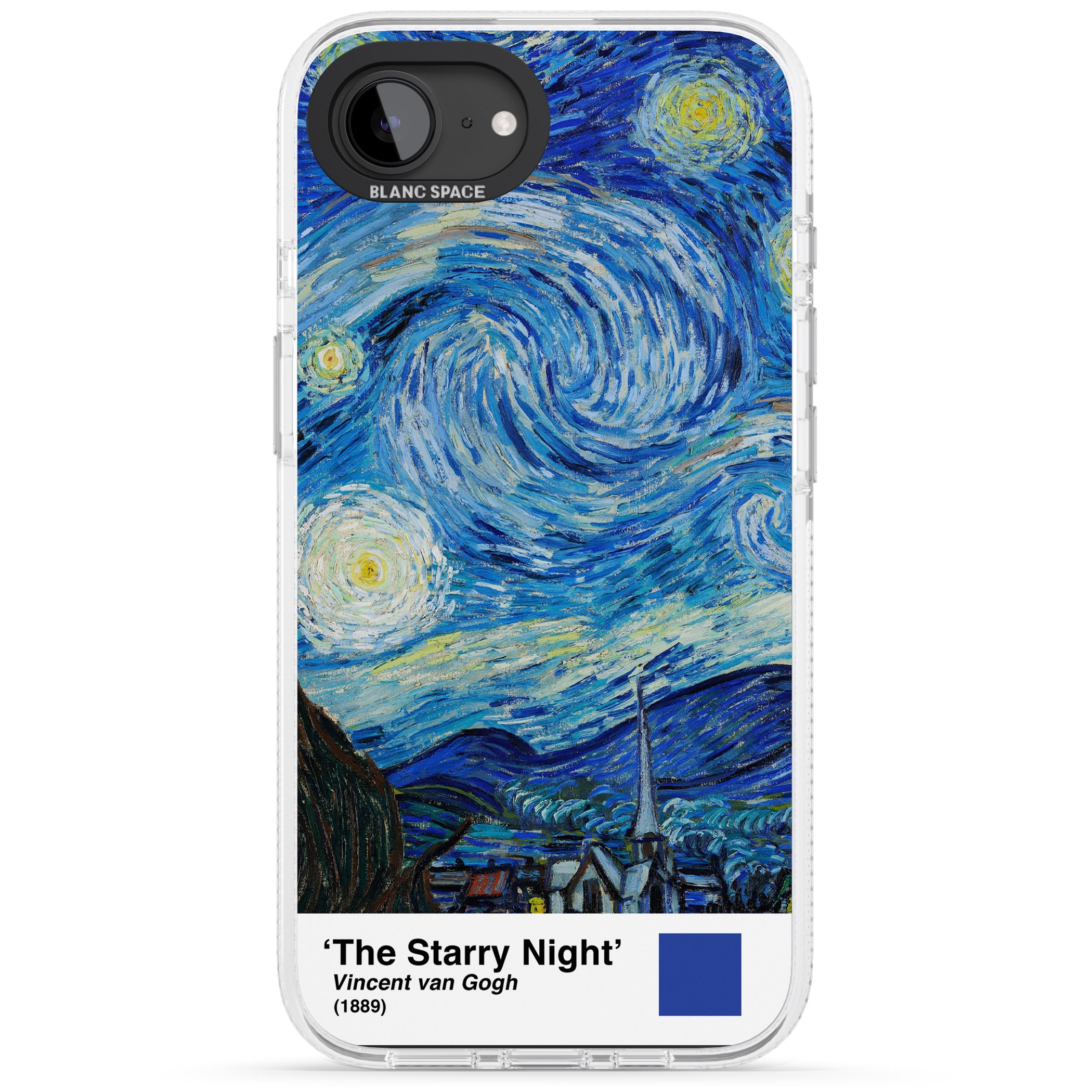 The Starry Night iPhone 16e Clear Case Impact Air - Blanc Space