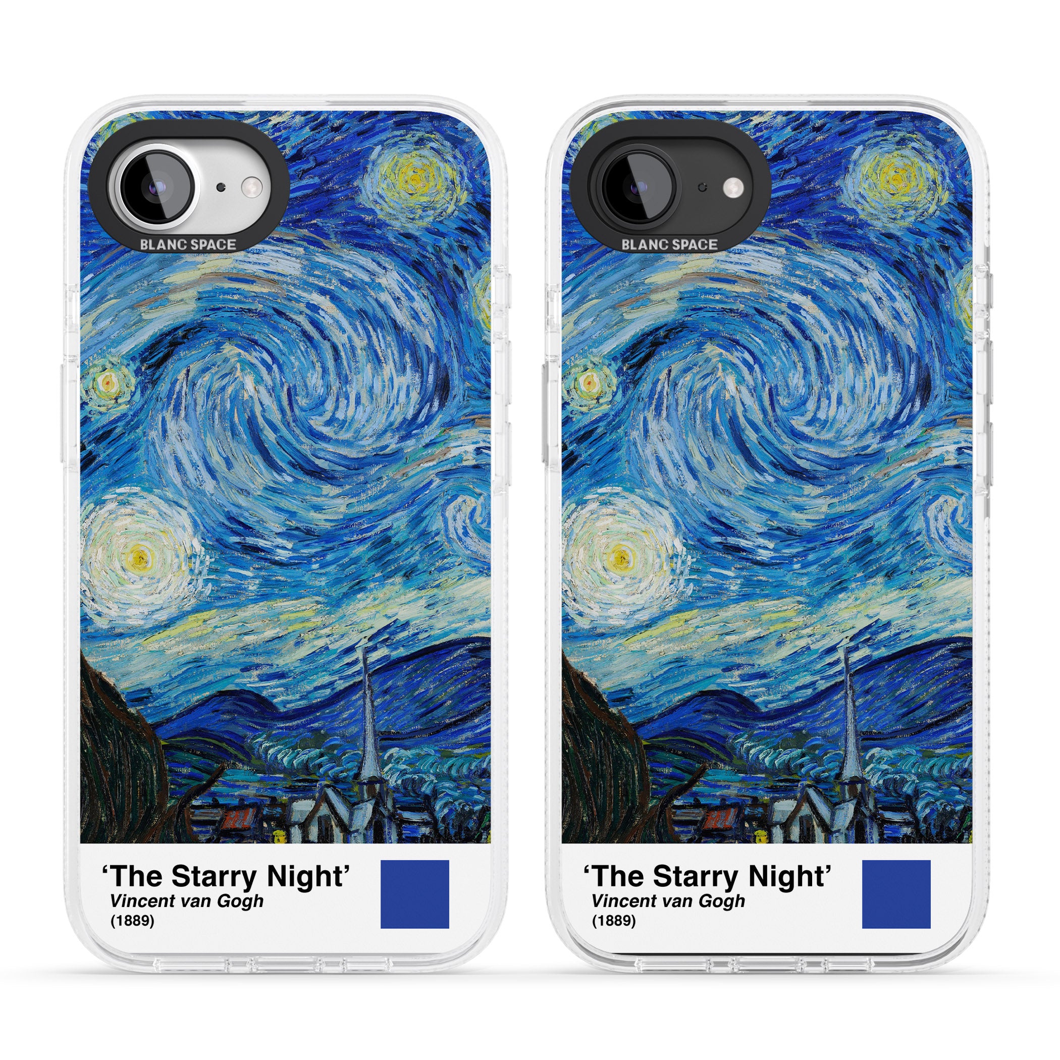 The Starry Night iPhone 16e Clear Case Impact Air - Blanc Space