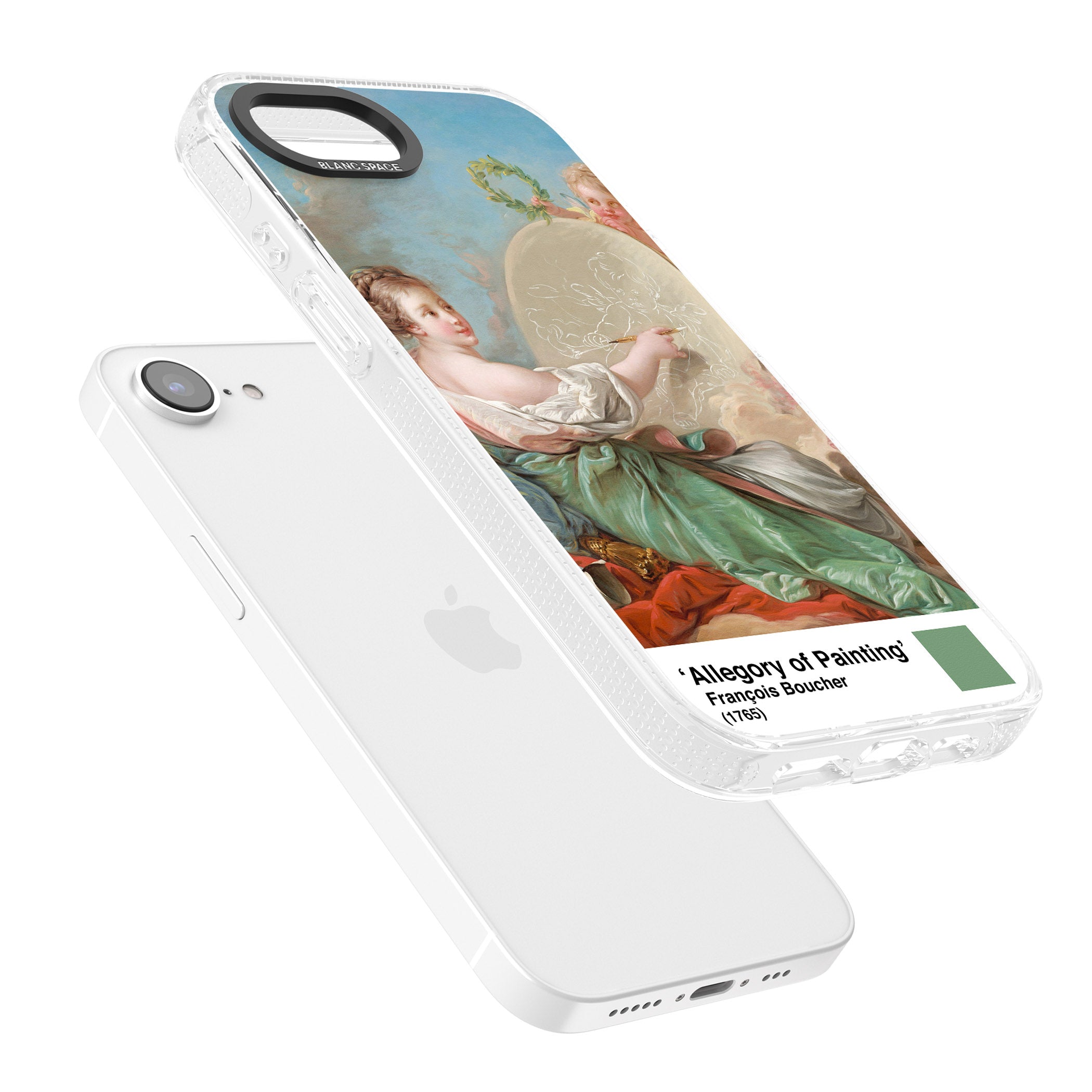 Allegory of Painting iPhone 16e Clear Case Impact Air - Blanc Space