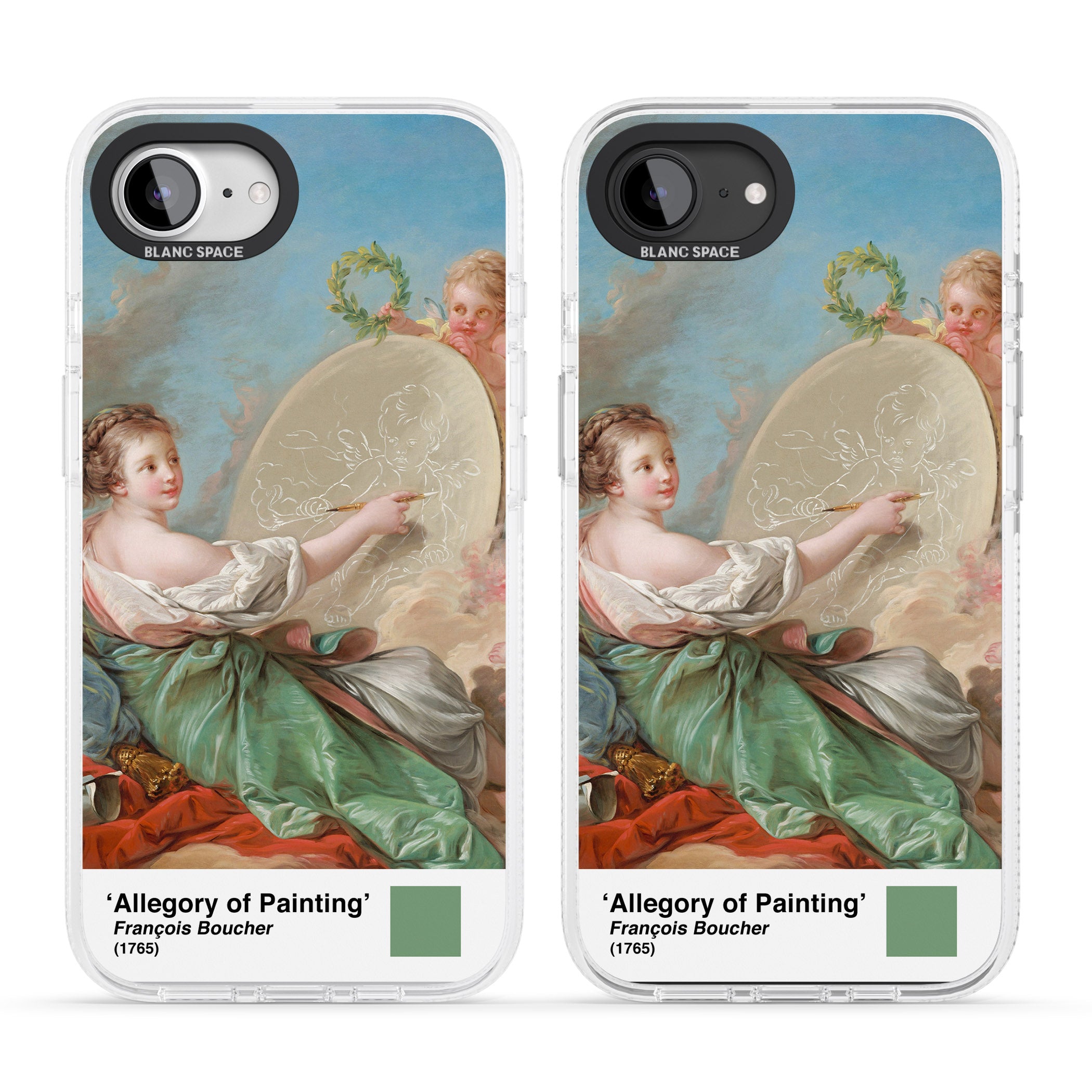 Allegory of Painting iPhone 16e Clear Case Impact Air - Blanc Space