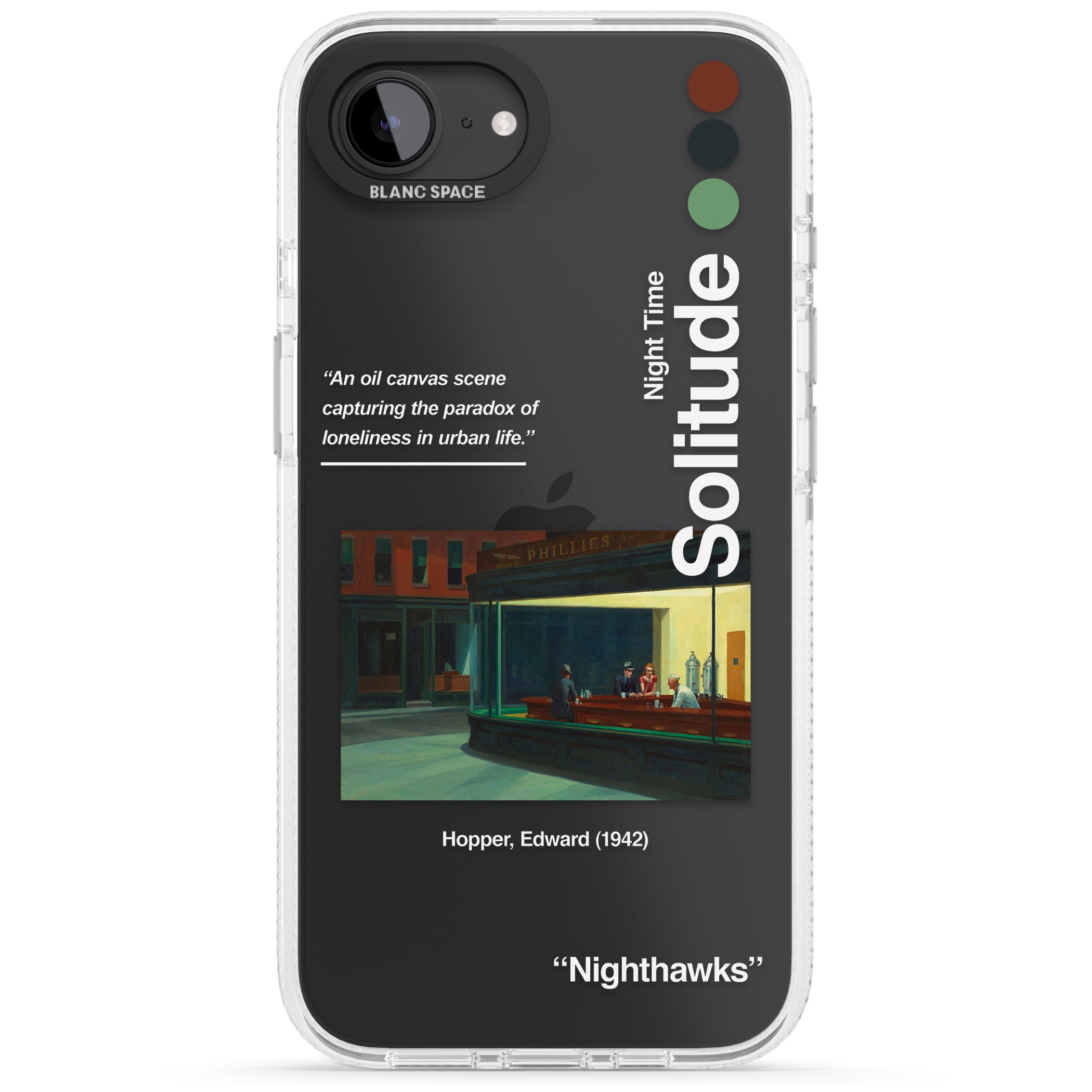 Nighthawks iPhone 16e Clear Case Impact Air - Blanc Space