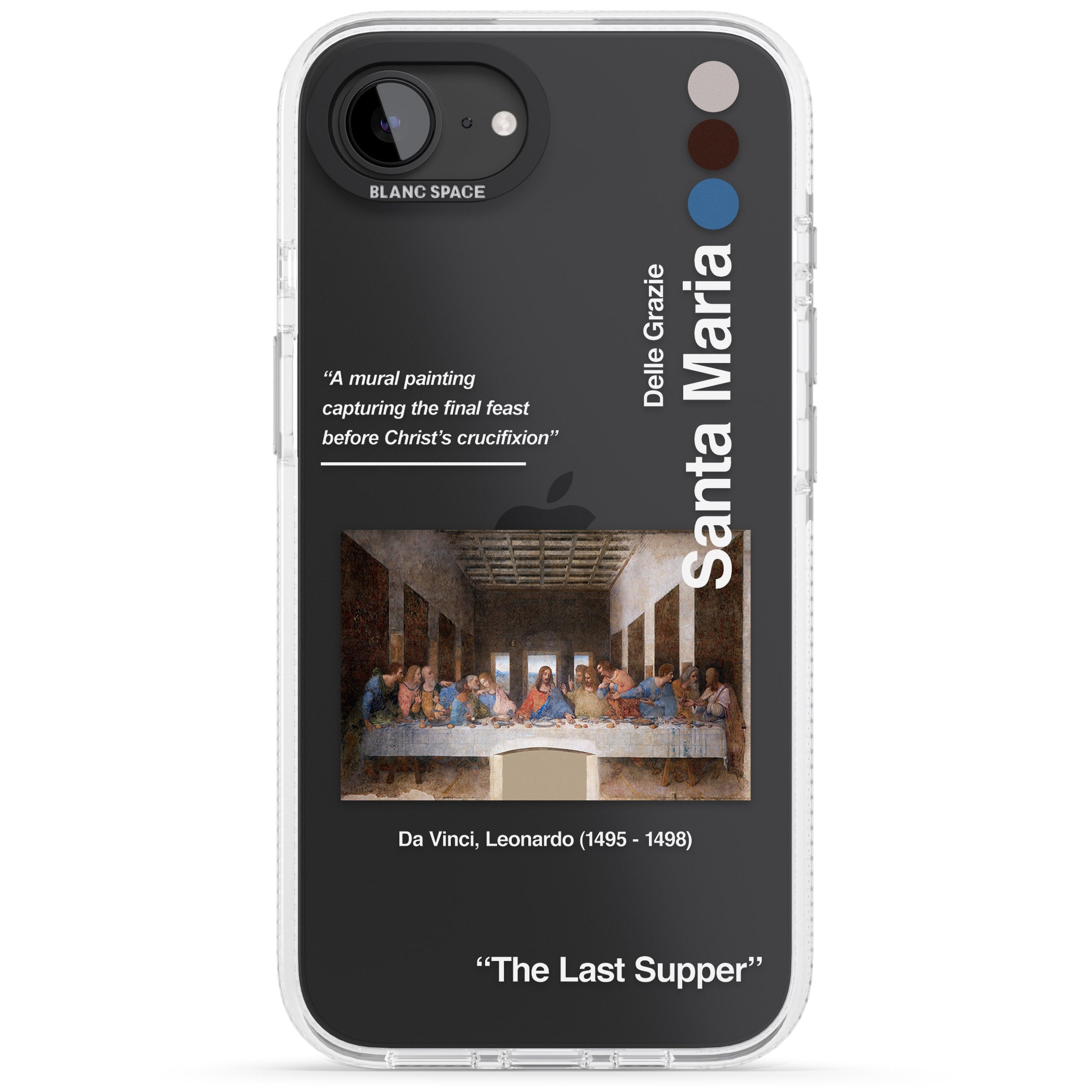 The Last Supper iPhone 16e Clear Case Impact Air - Blanc Space