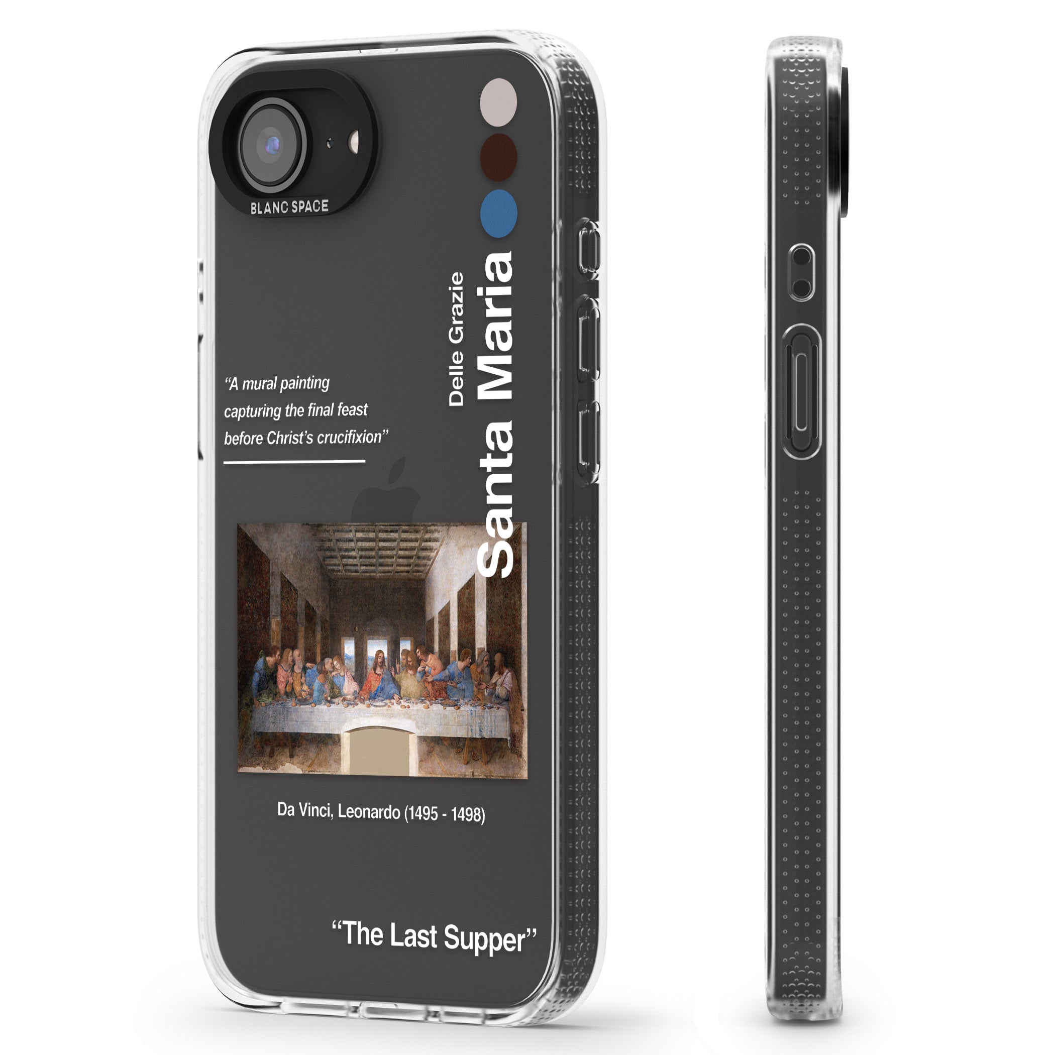 The Last Supper iPhone 16e Clear Case Impact Air - Blanc Space