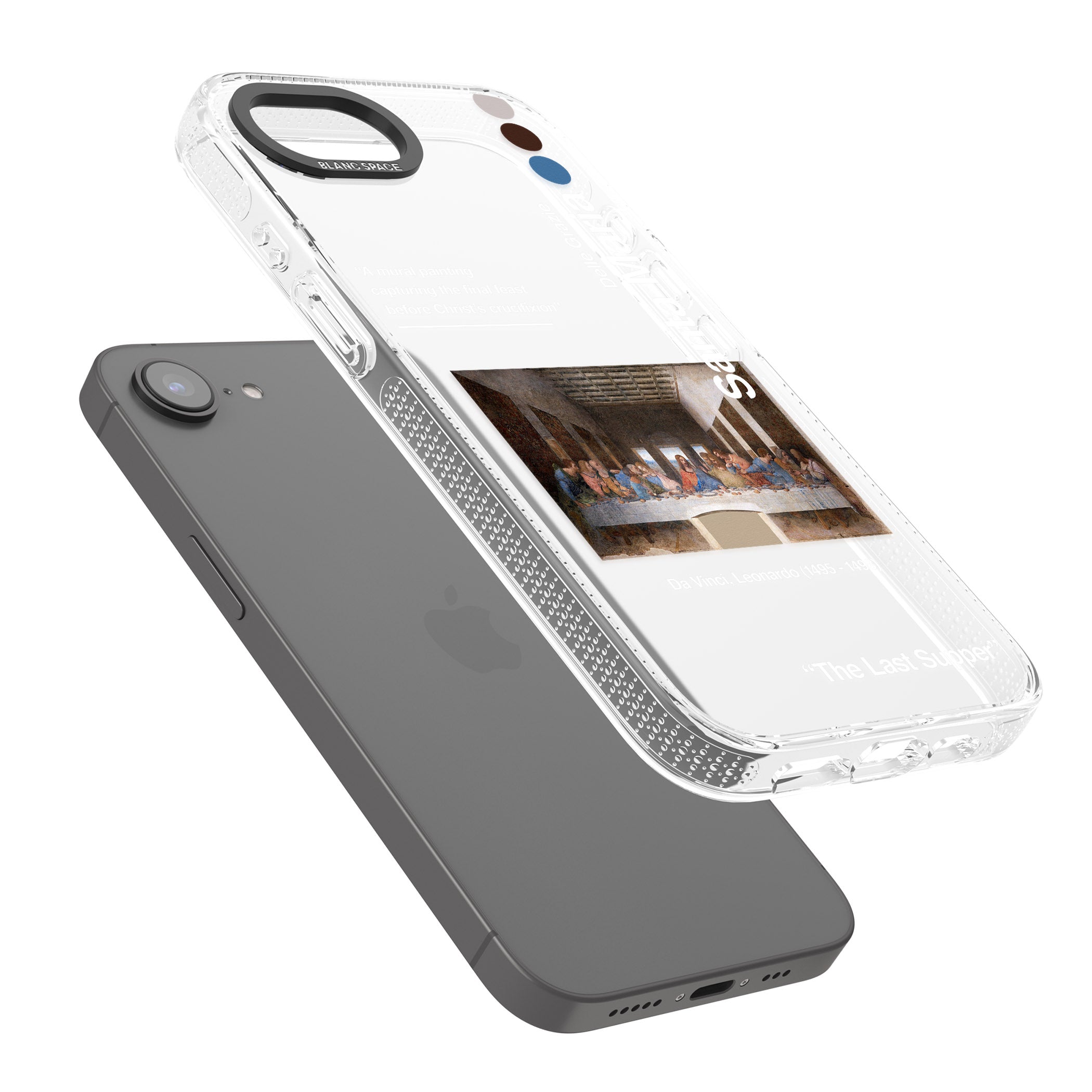 The Last Supper iPhone 16e Clear Case Impact Air - Blanc Space