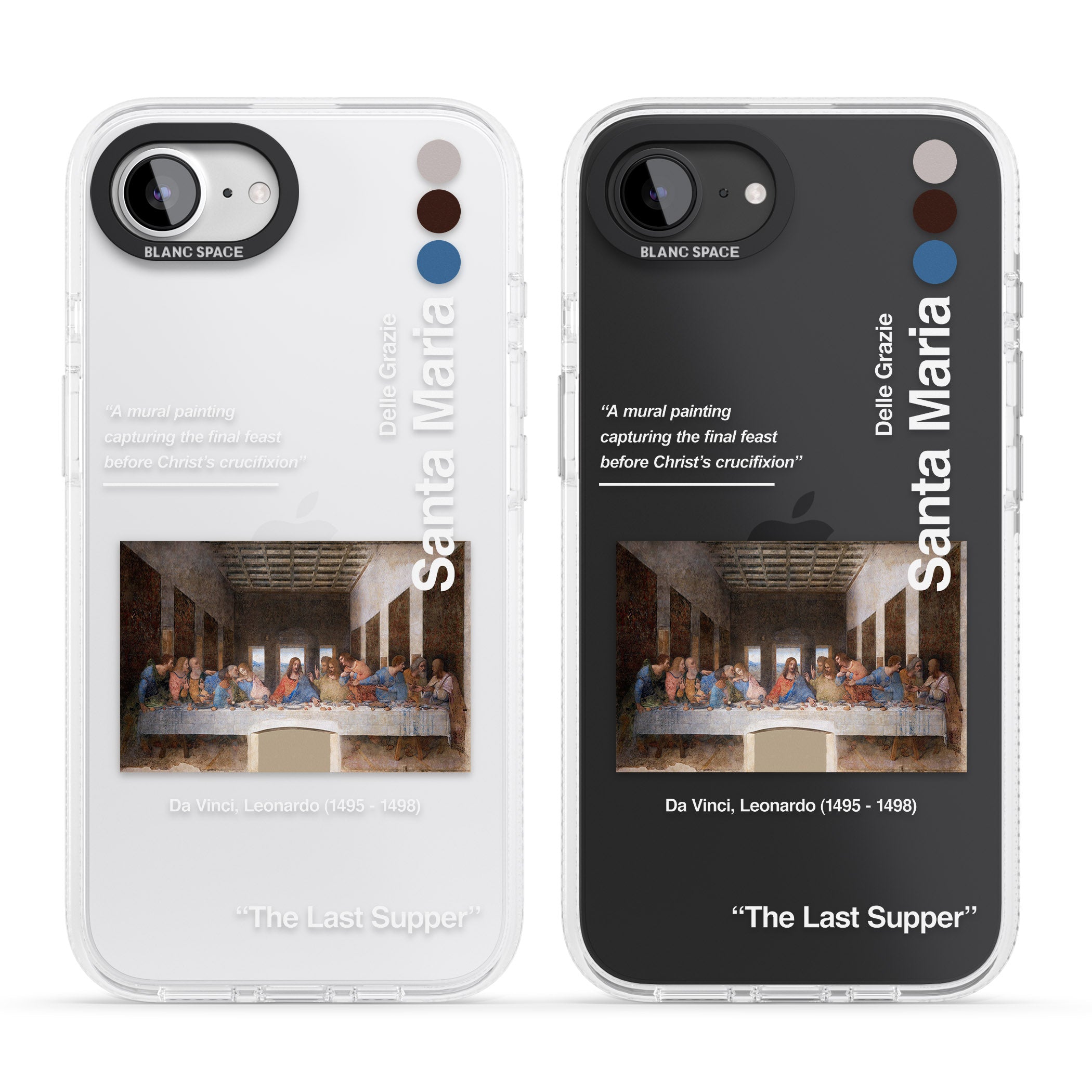 The Last Supper iPhone 16e Clear Case Impact Air - Blanc Space