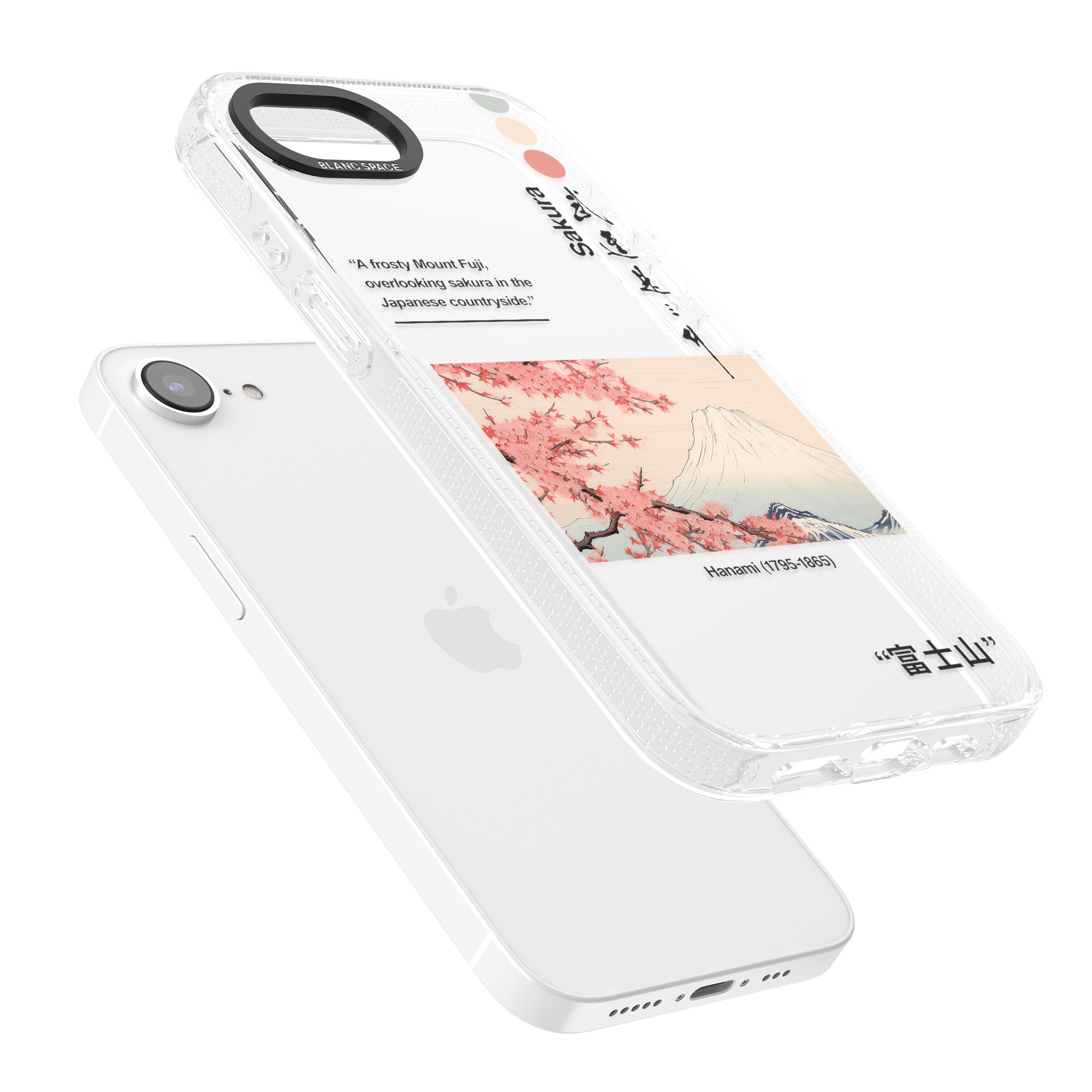 Hanami iPhone 16e Clear Case Impact Air - Blanc Space