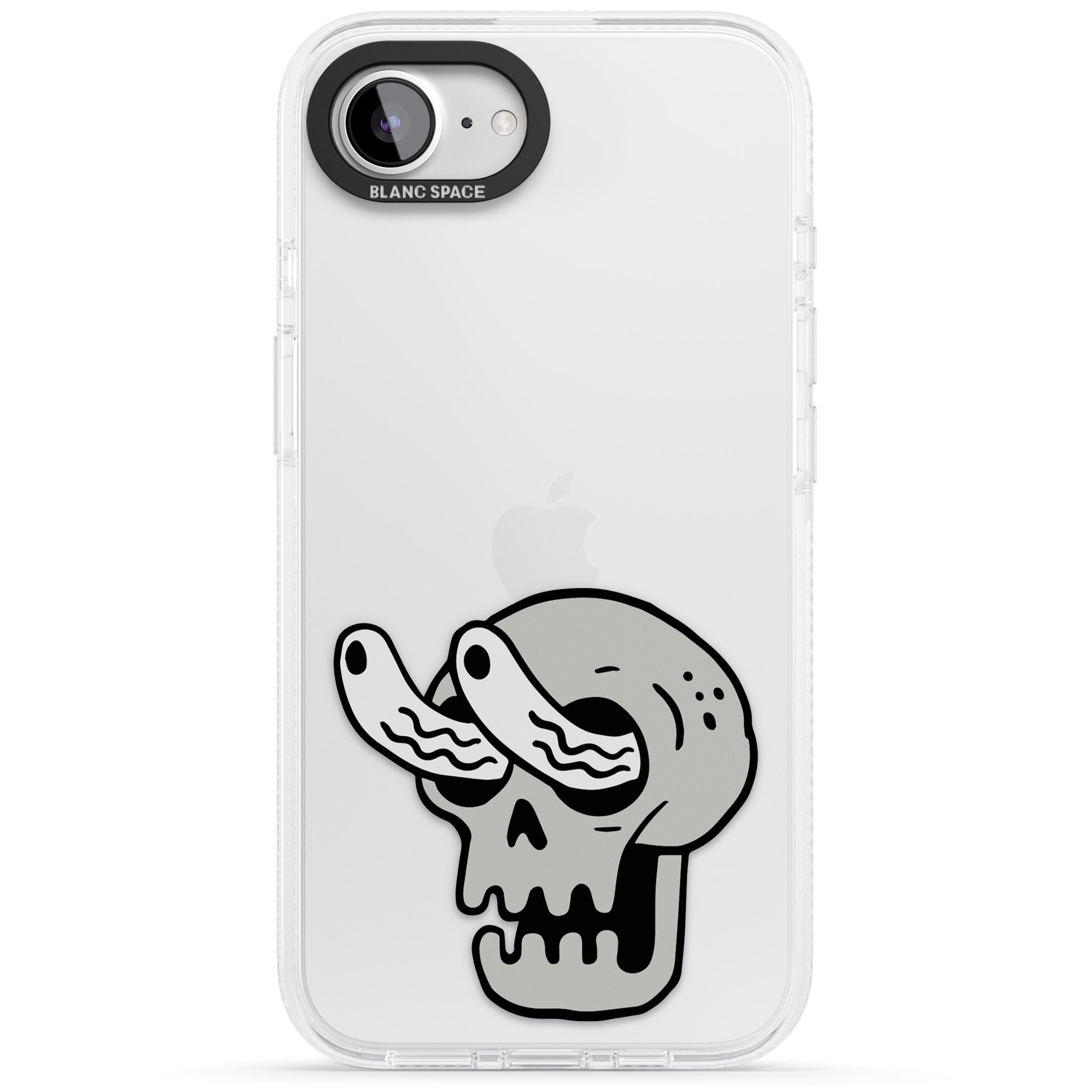 Skull Eyes iPhone 16e Clear Case Impact Air - Blanc Space