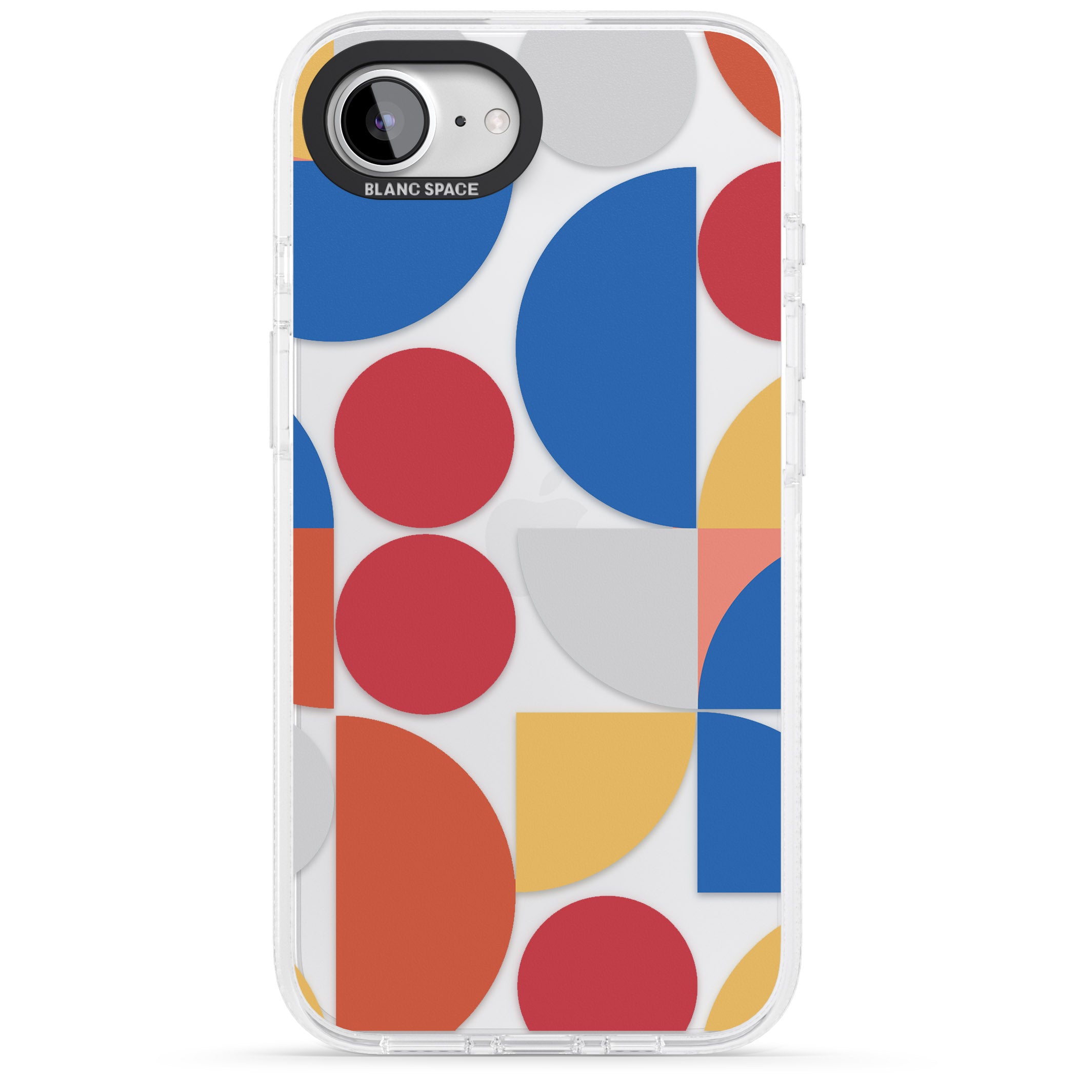 Abstract Colourful Mix iPhone 16e Clear Case Impact Air - Blanc Space