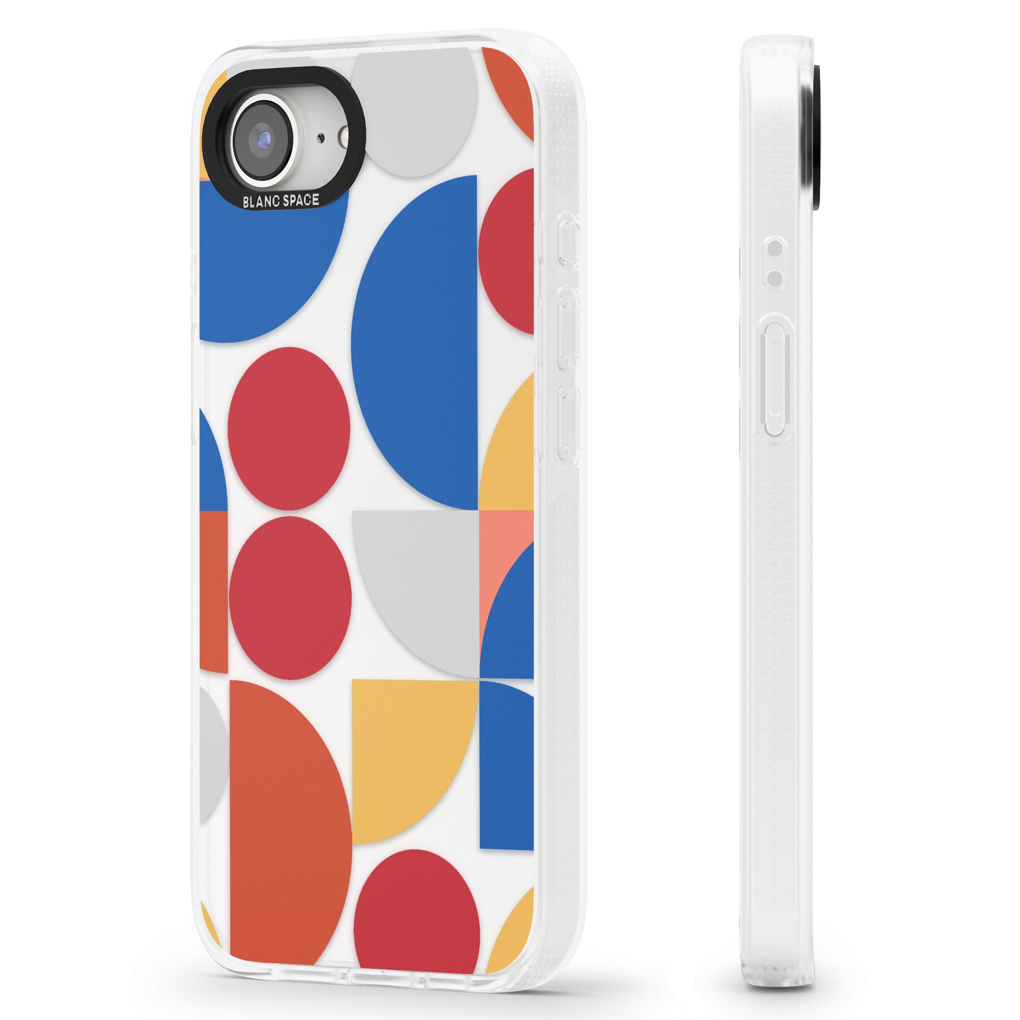 Abstract Colourful Mix iPhone 16e Clear Case Impact Air - Blanc Space