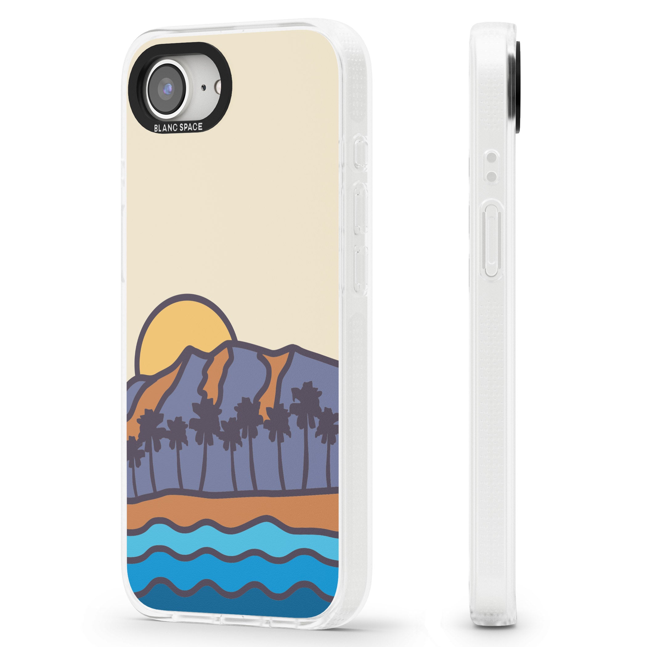 South Sunset iPhone 16e Clear Case Impact Air - Blanc Space