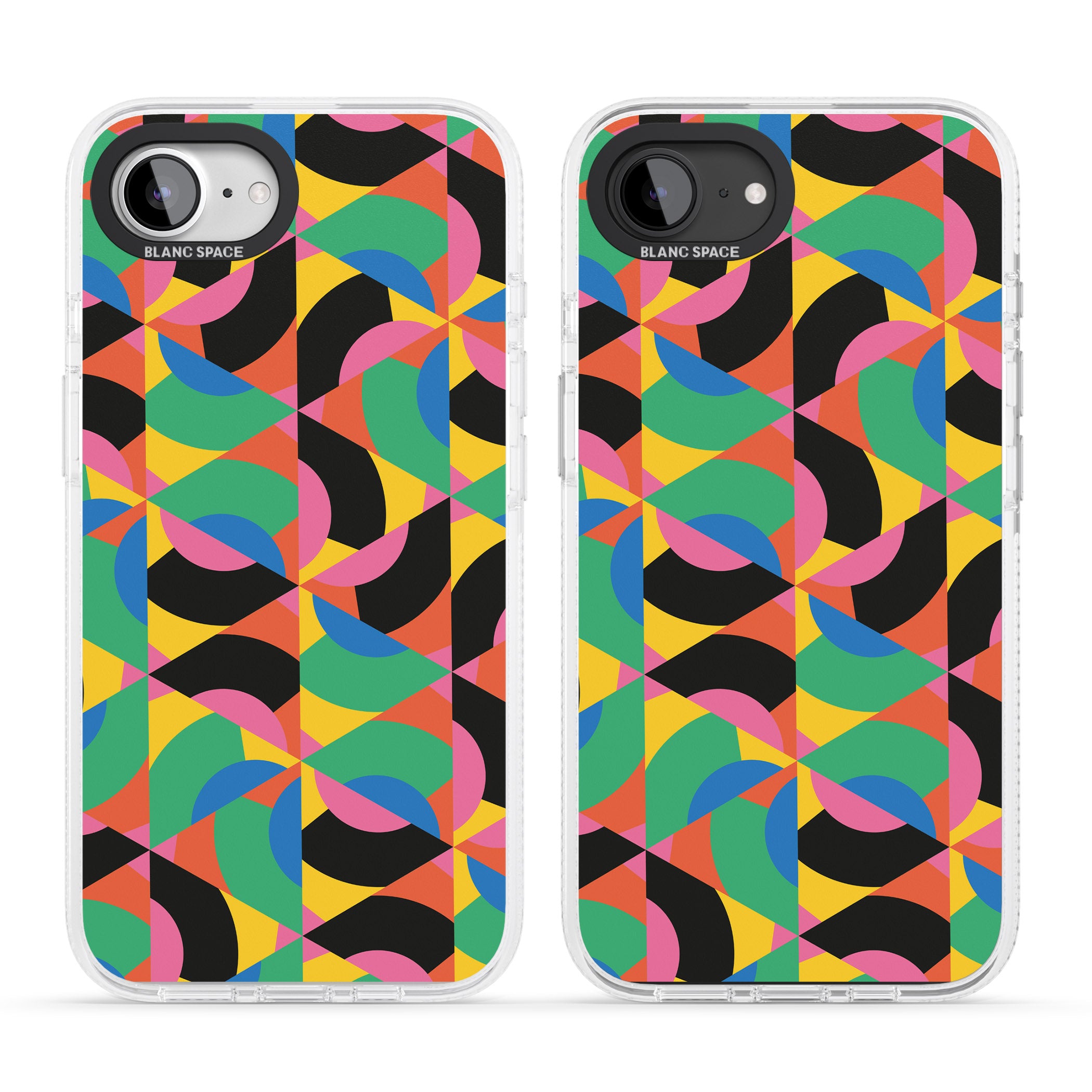 Abstract Carnival iPhone 16e Clear Case Impact Air - Blanc Space