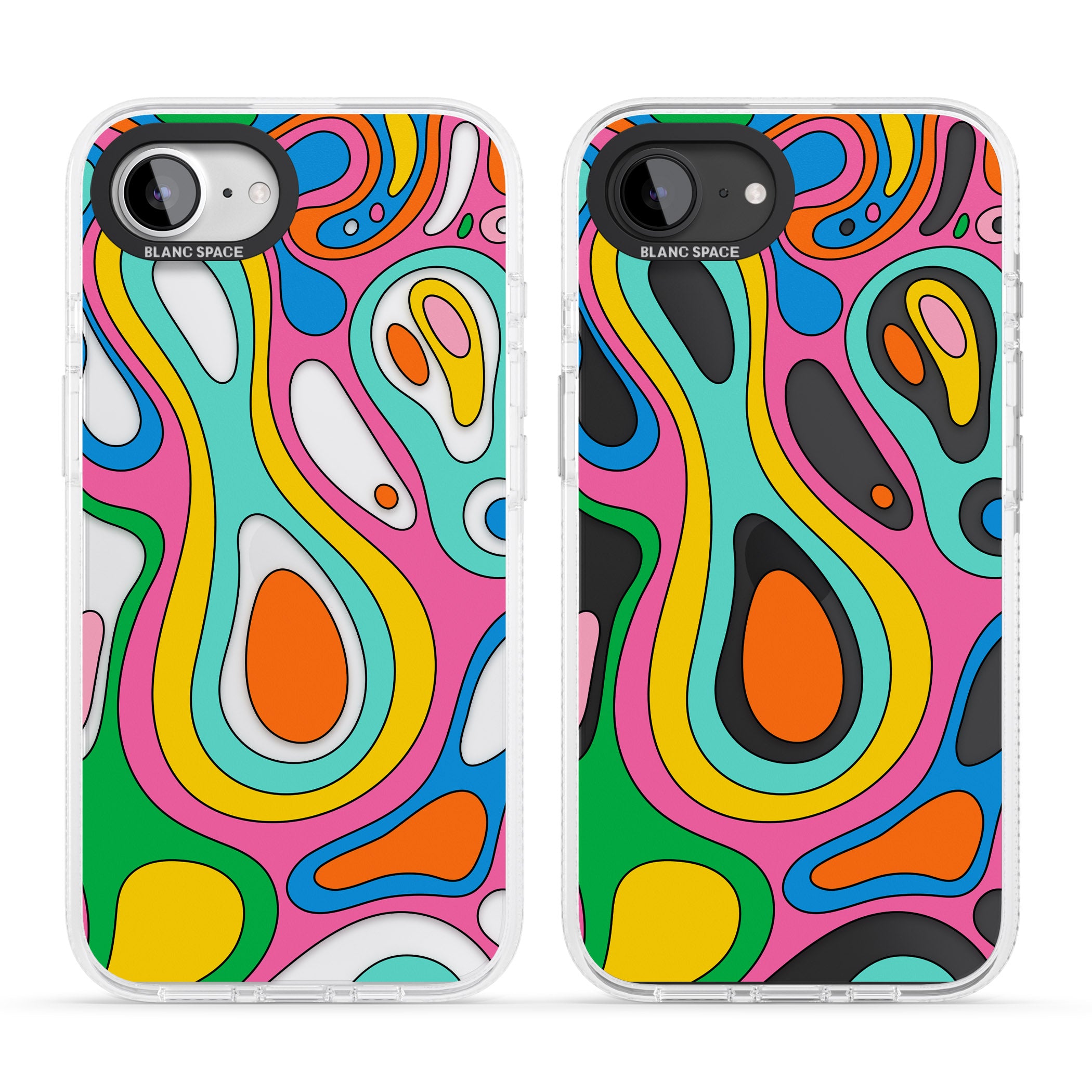 Dreams & Grooves iPhone 16e Clear Case Impact Air - Blanc Space