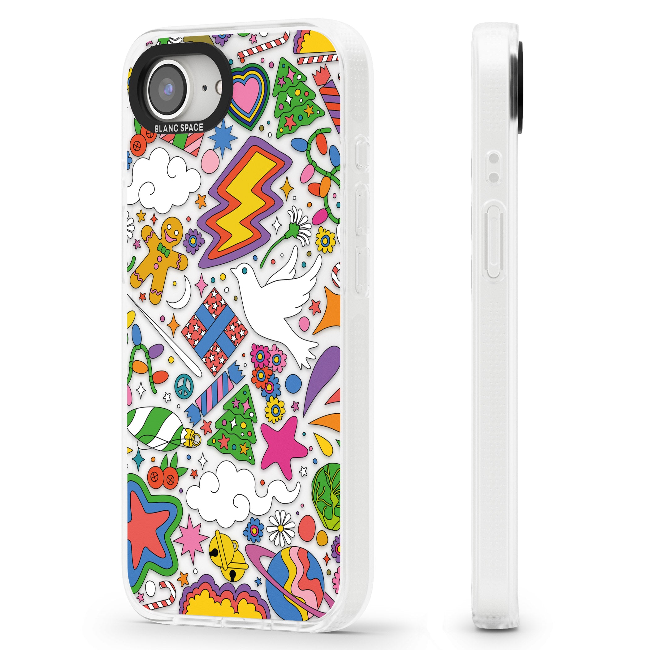 Whimsical Wonderland iPhone 16e Clear Case Impact Air - Blanc Space