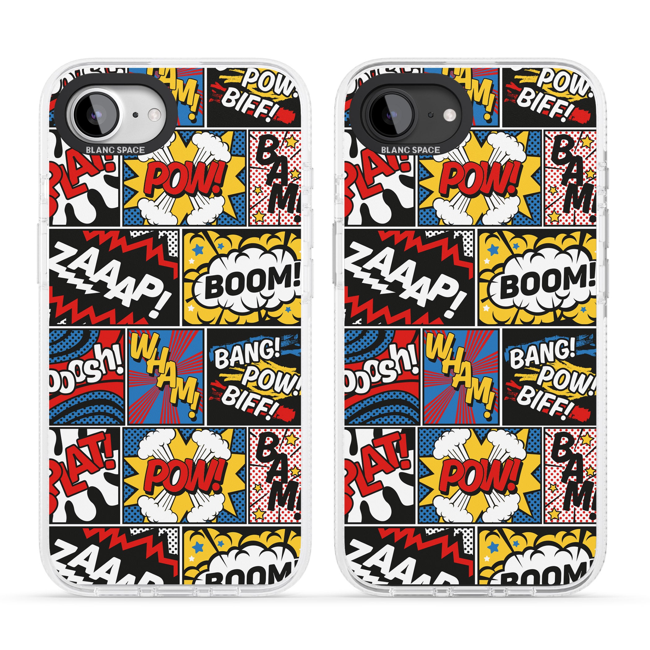 Onomatopoeia iPhone 16e Clear Case Impact Air - Blanc Space