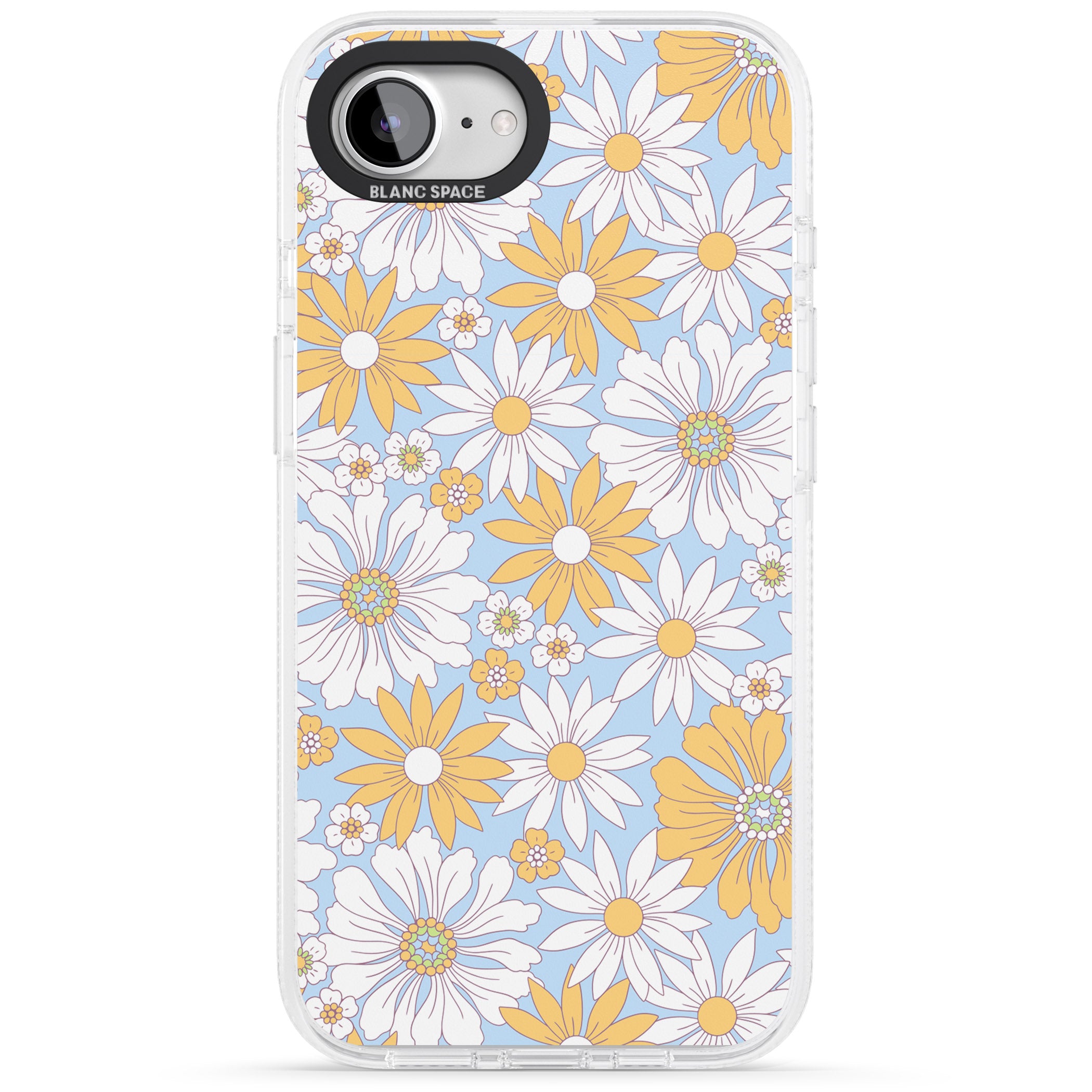 Summers Day Flower Mix iPhone 16e Clear Case Impact Air - Blanc Space