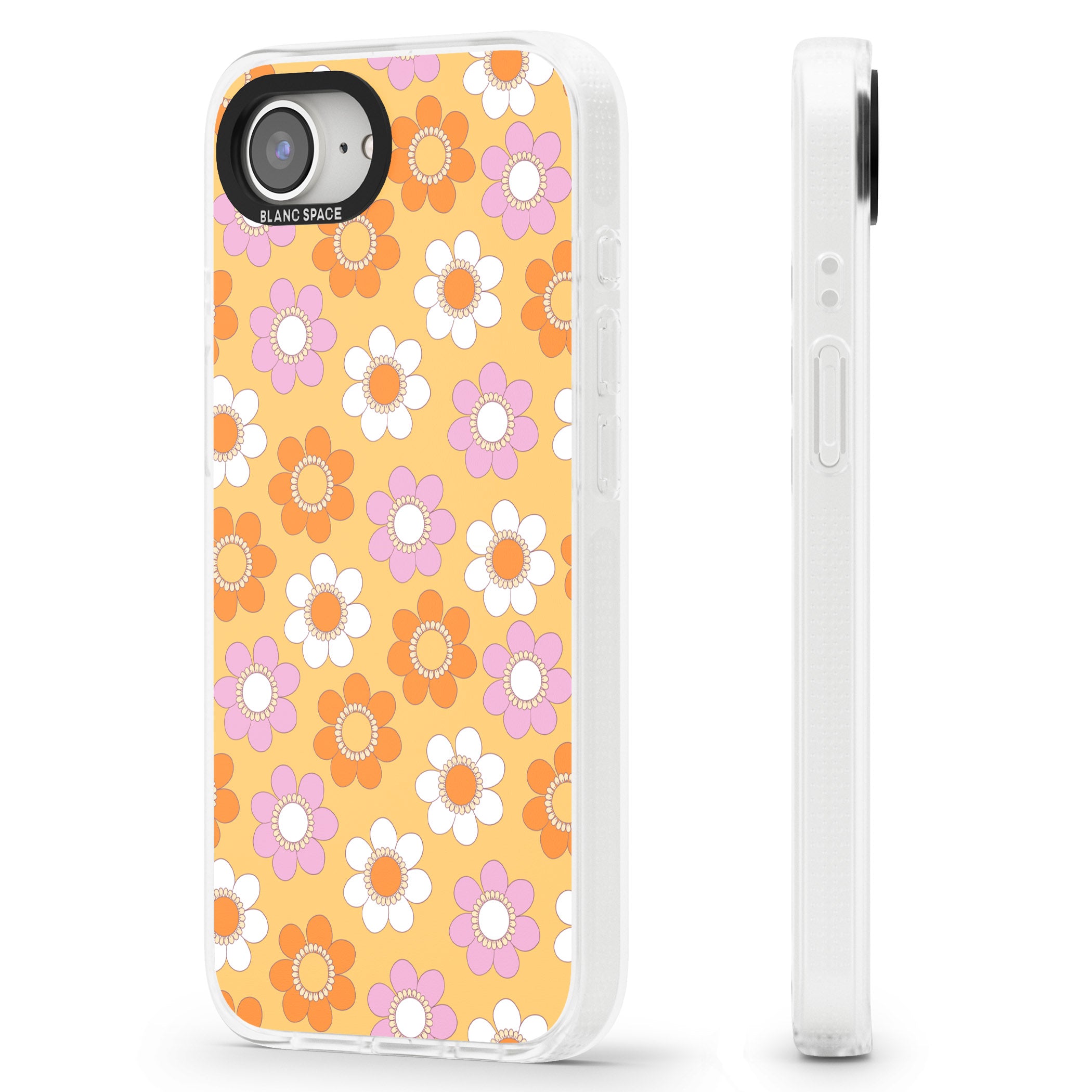 Sunny Flower Mix iPhone 16e Clear Case Impact Air - Blanc Space