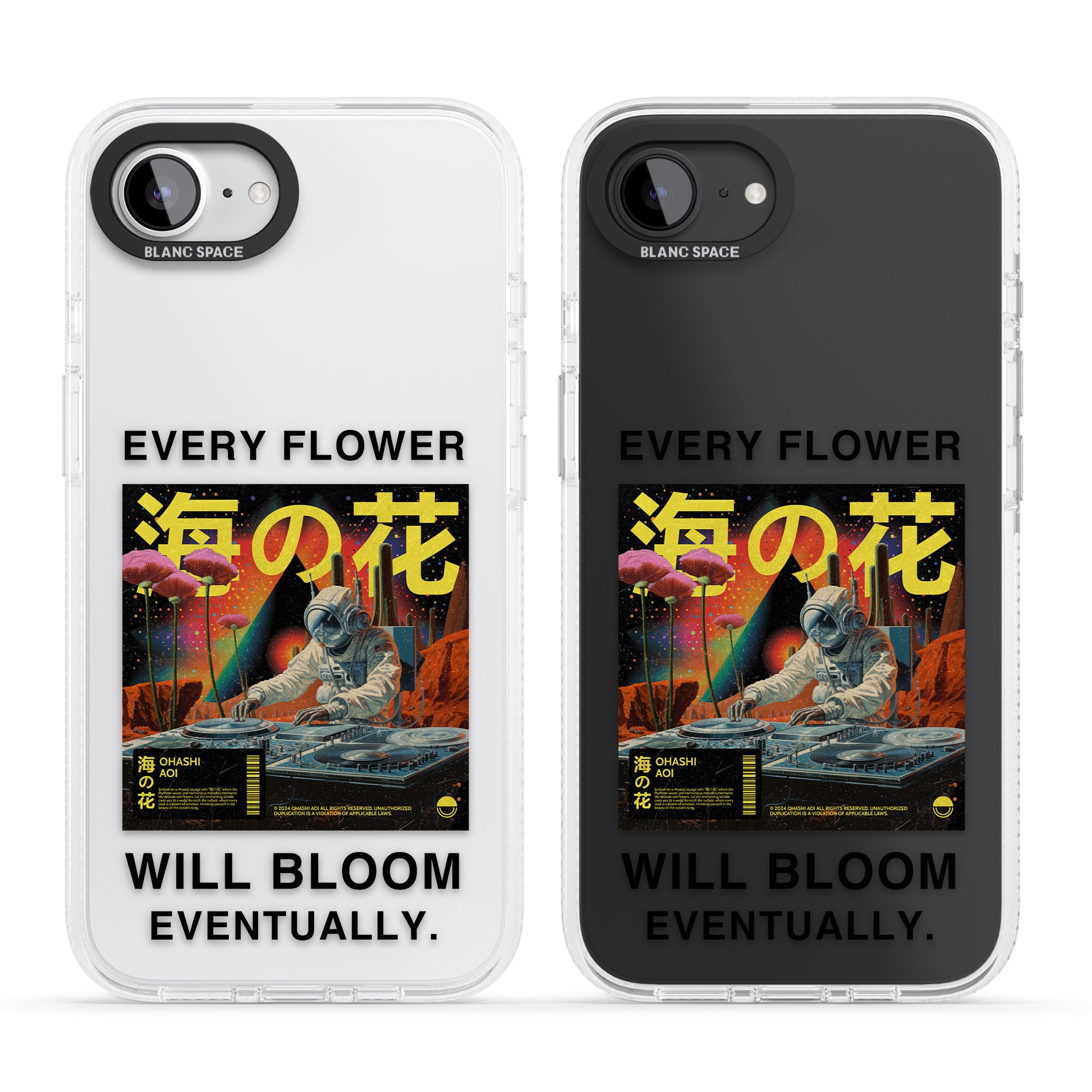 Every Flower Will Bloom Eventually iPhone 16e Clear Case Impact Air - Blanc Space