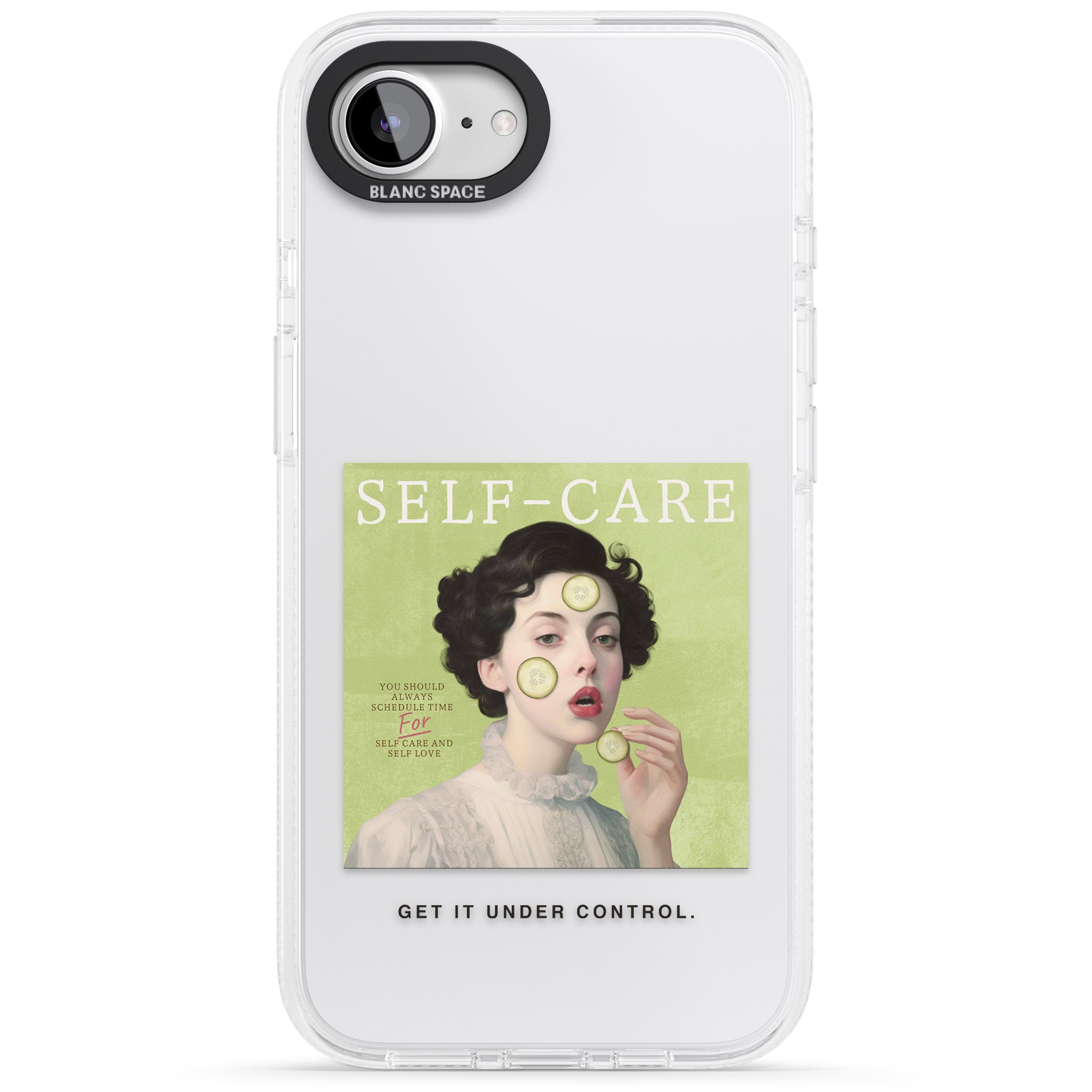 Self-Care iPhone 16e Clear Case Impact Air - Blanc Space