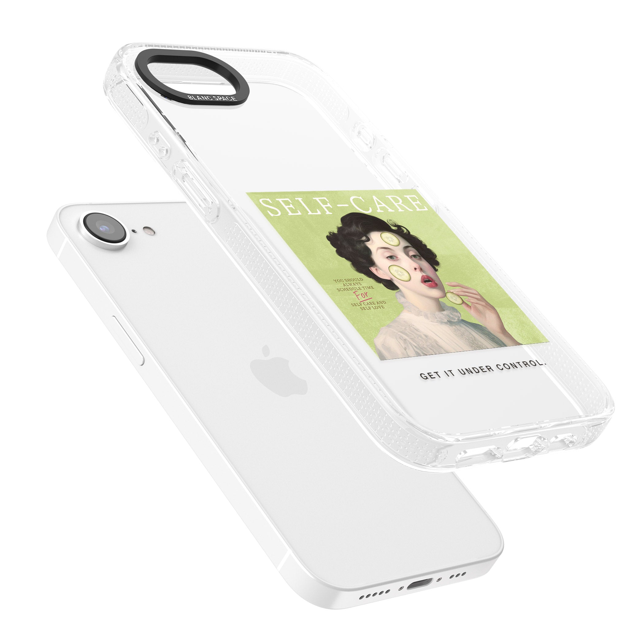 Self-Care iPhone 16e Clear Case Impact Air - Blanc Space