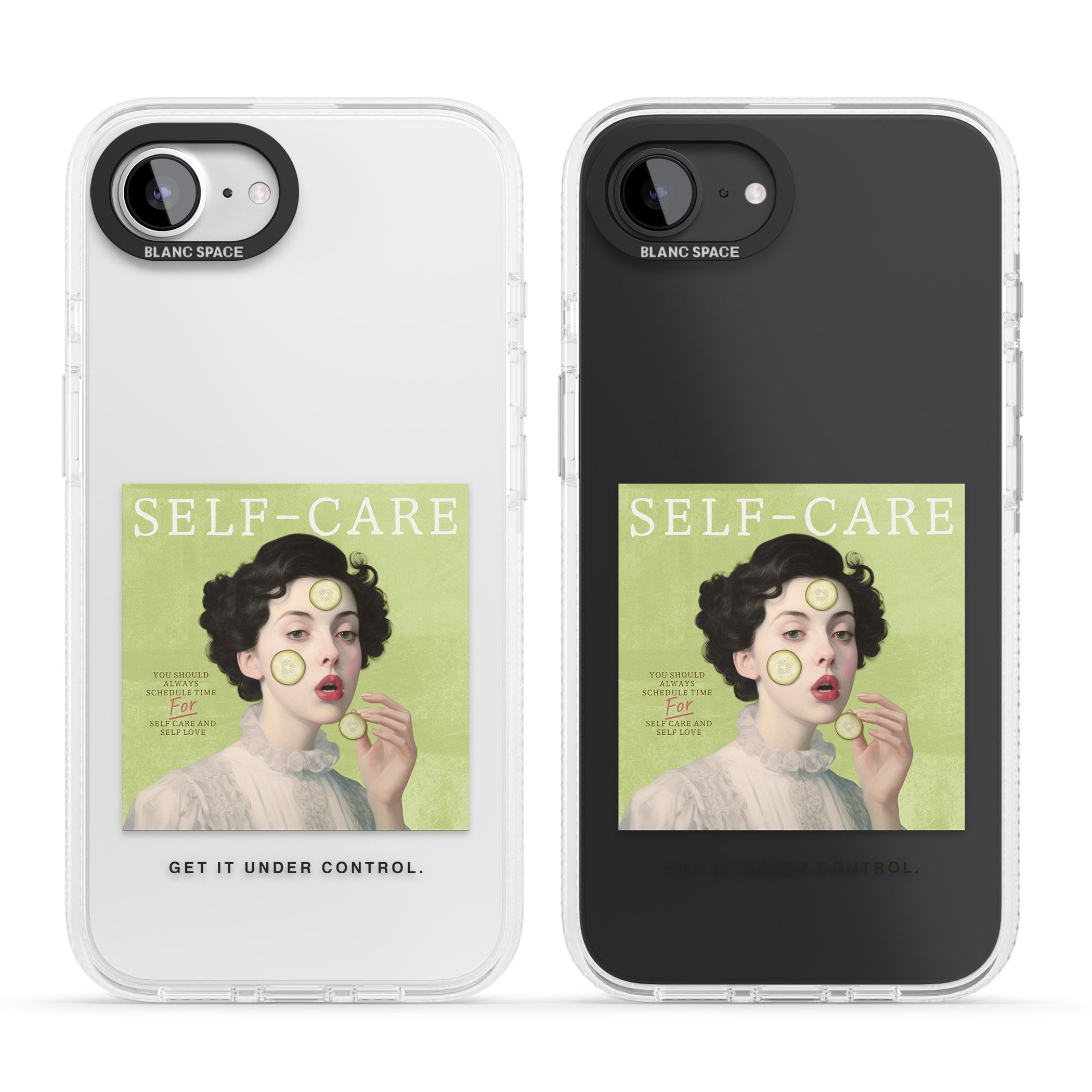 Self-Care iPhone 16e Clear Case Impact Air - Blanc Space