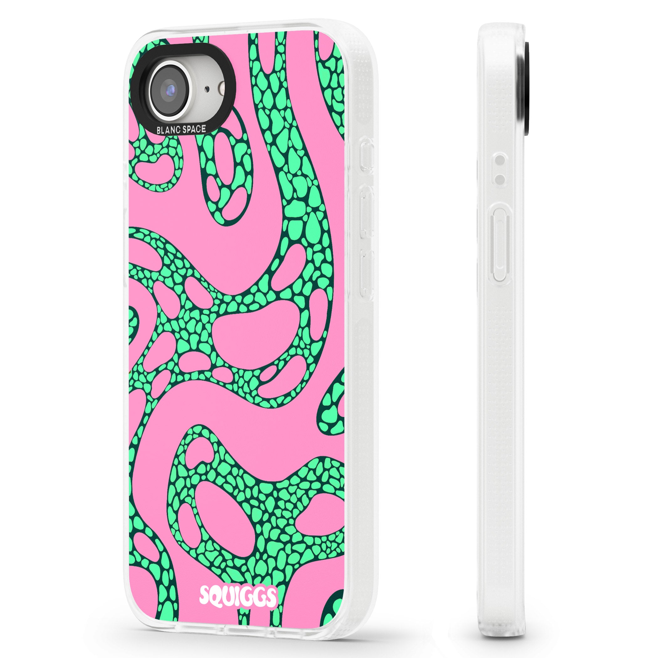 Alien Glow iPhone 16e Clear Case Impact Air - Blanc Space