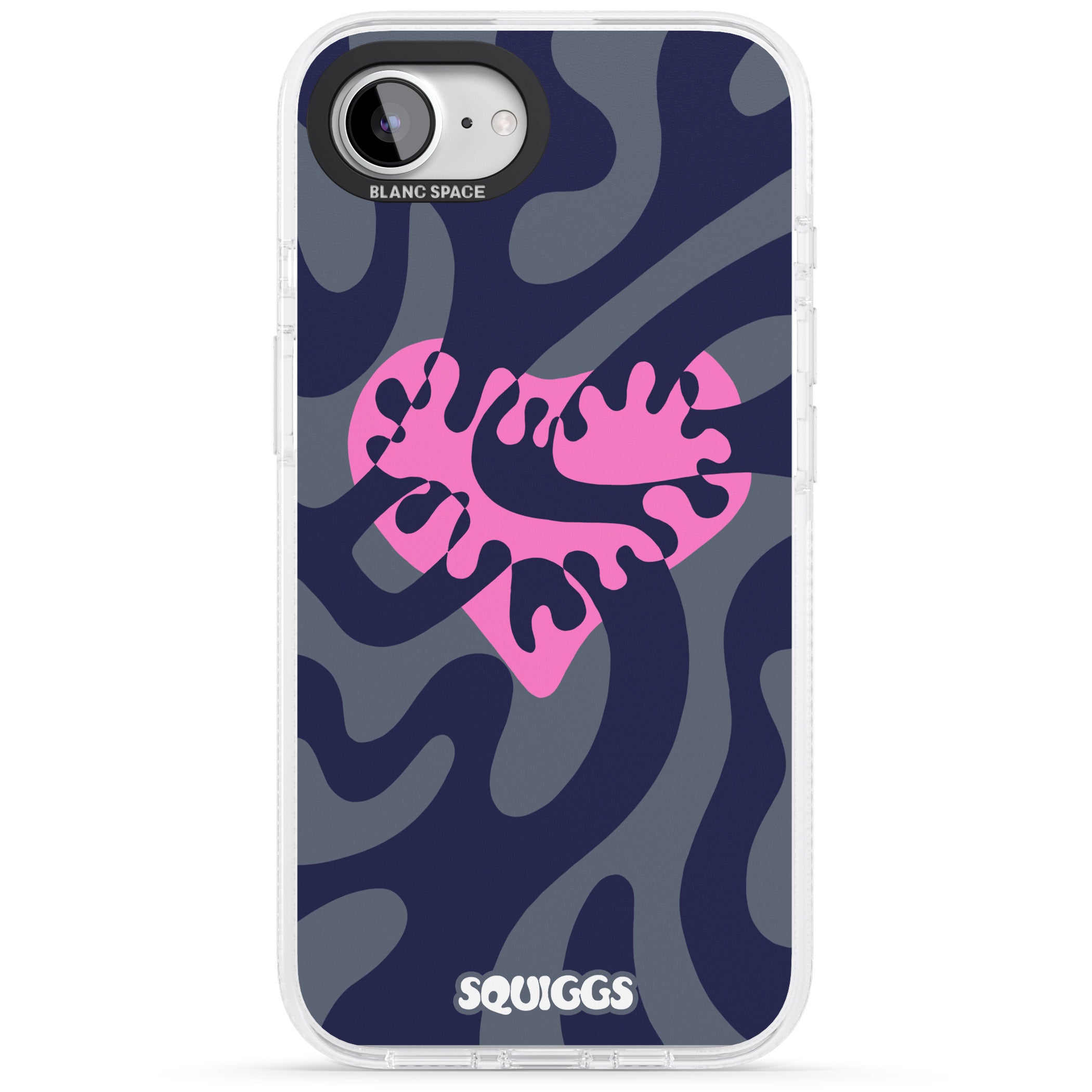 Broken Heart iPhone 16e Clear Case Impact Air - Blanc Space