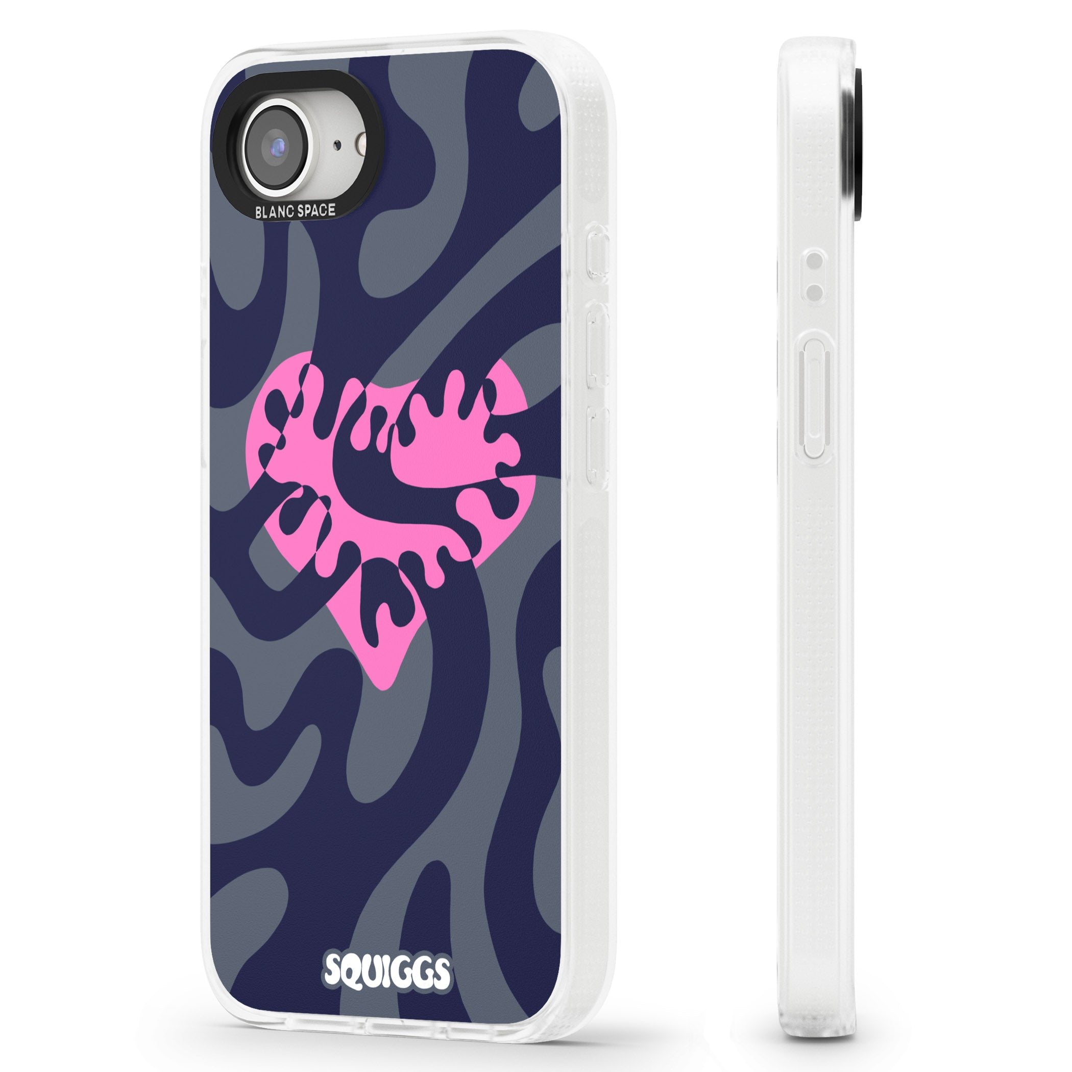 Broken Heart iPhone 16e Clear Case Impact Air - Blanc Space