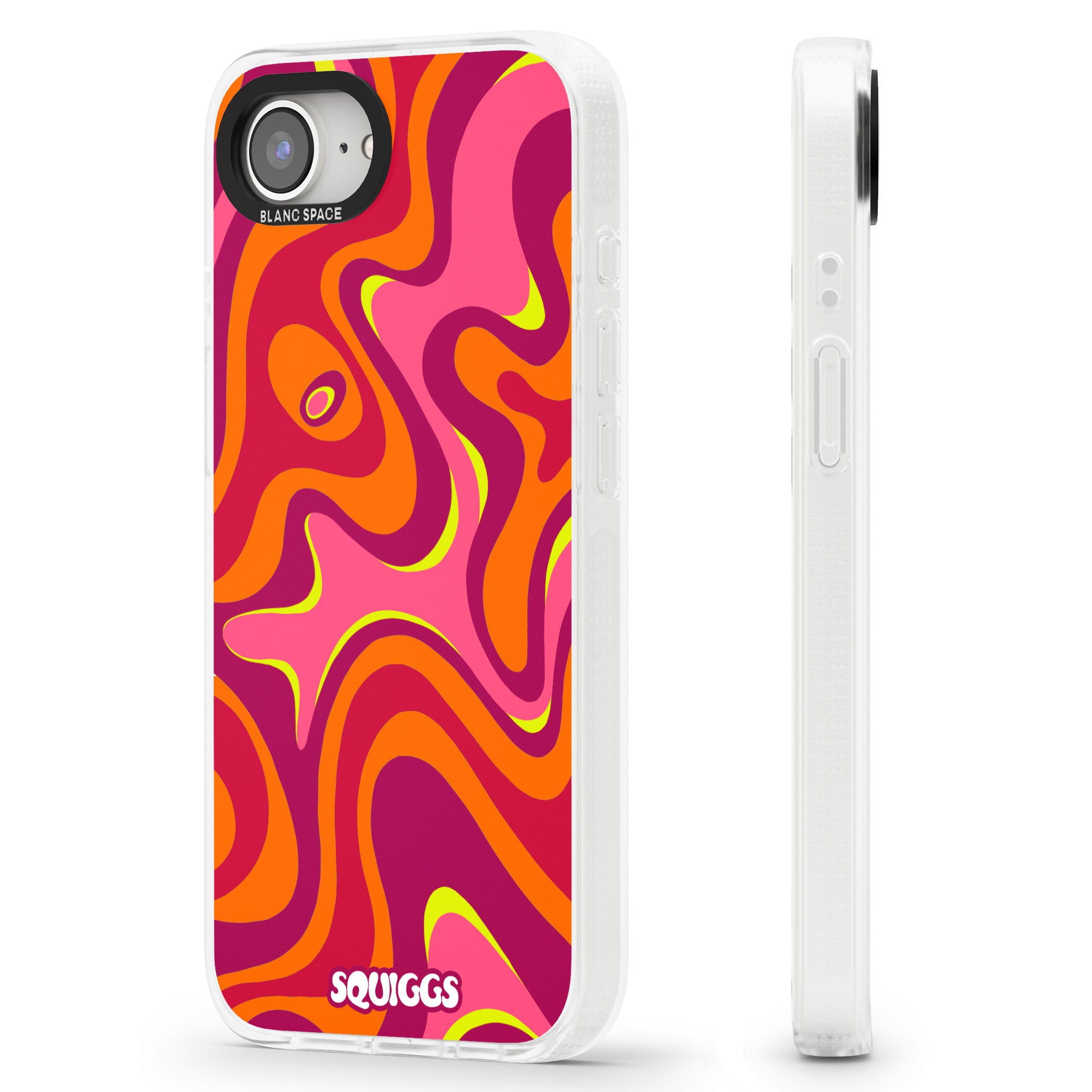 Hot Lava iPhone 16e Clear Case Impact Air - Blanc Space