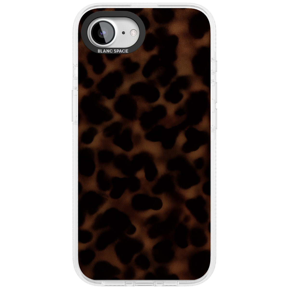 Dark Tortoise Shell old money iPhone case featuring a dark tortoiseshell pattern with amber and black animal print tones iPhone 16e / iPhone 16E / iPhone 17e Impact Air Phone Case front