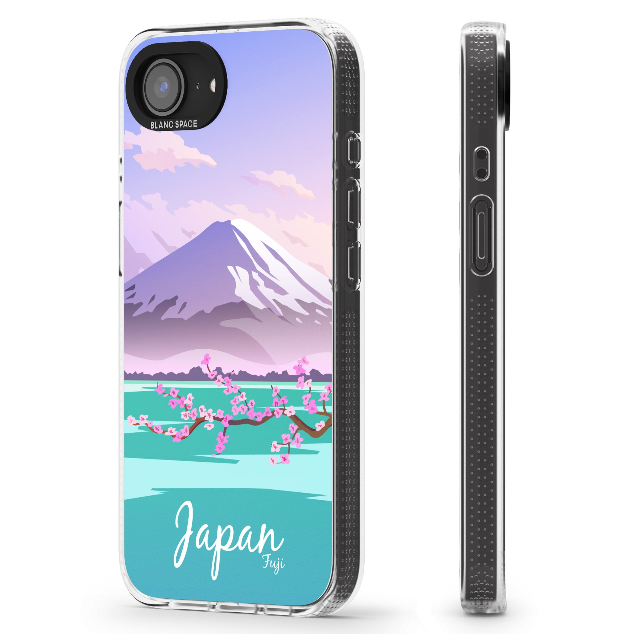 Vintage Travel Poster Japan iPhone 16e Clear Case Impact Air - Blanc Space