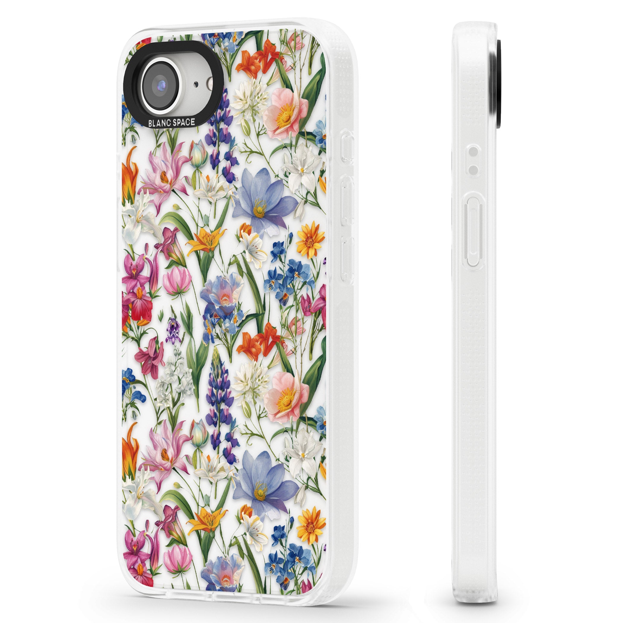 Vintage Wildflowers iPhone 16e Clear Case Impact Air - Blanc Space
