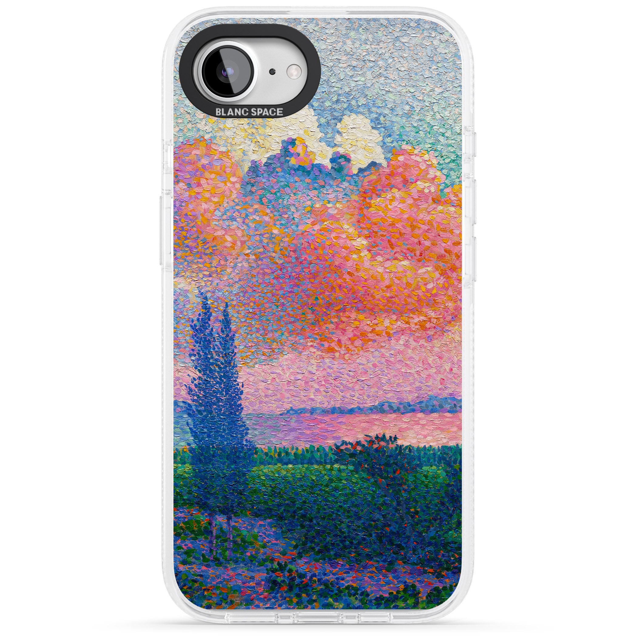 Spring's Garden iPhone 16e Clear Case Impact Air - Blanc Space