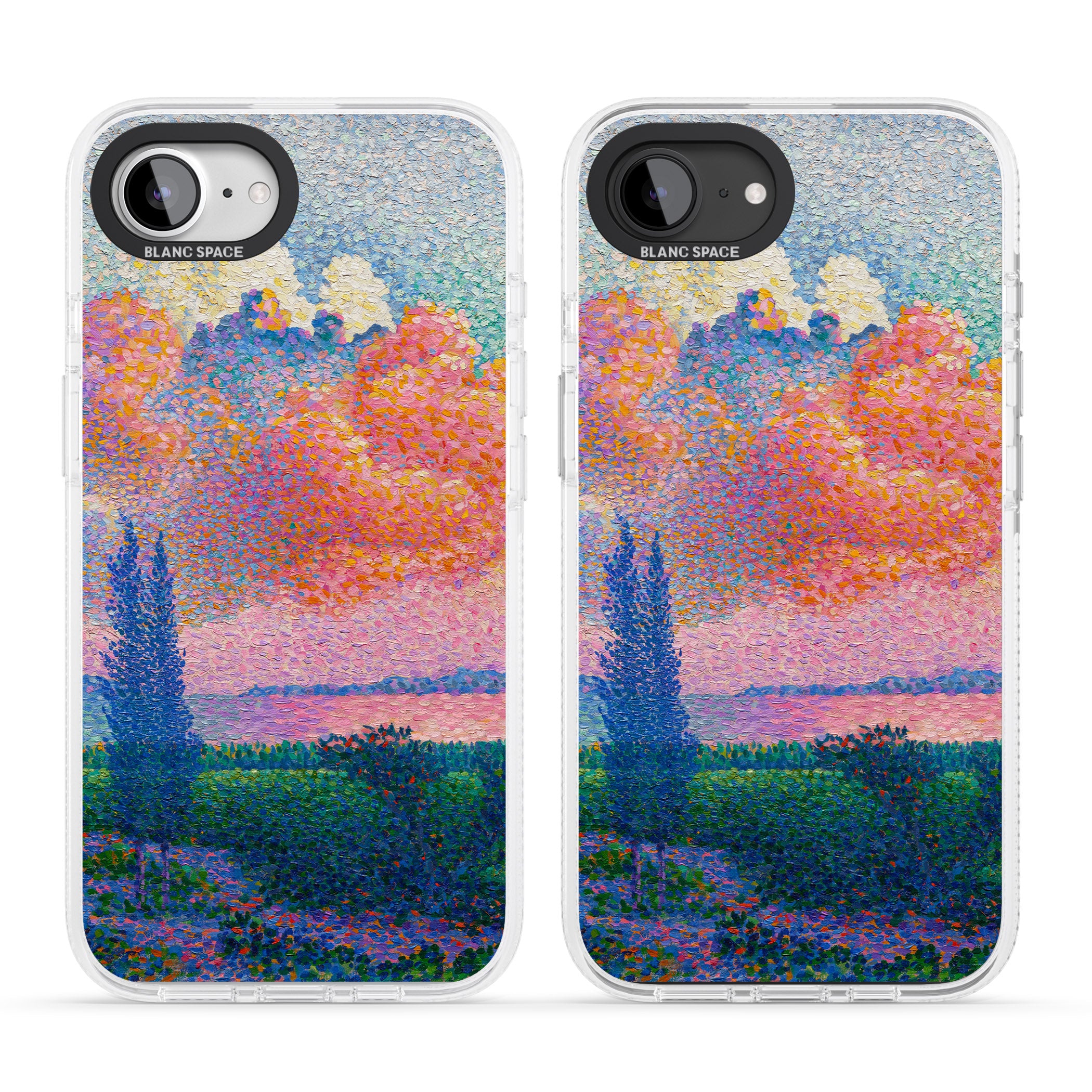 Spring's Garden iPhone 16e Clear Case Impact Air - Blanc Space