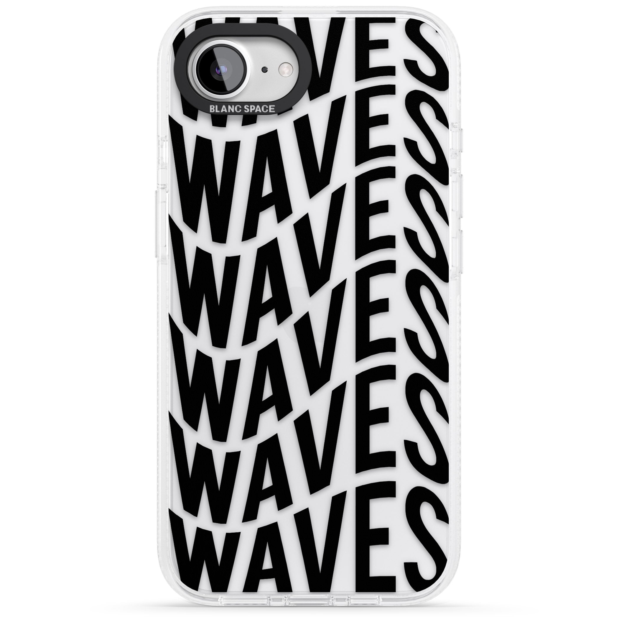 WAVES iPhone 16e Clear Case Impact Air - Blanc Space